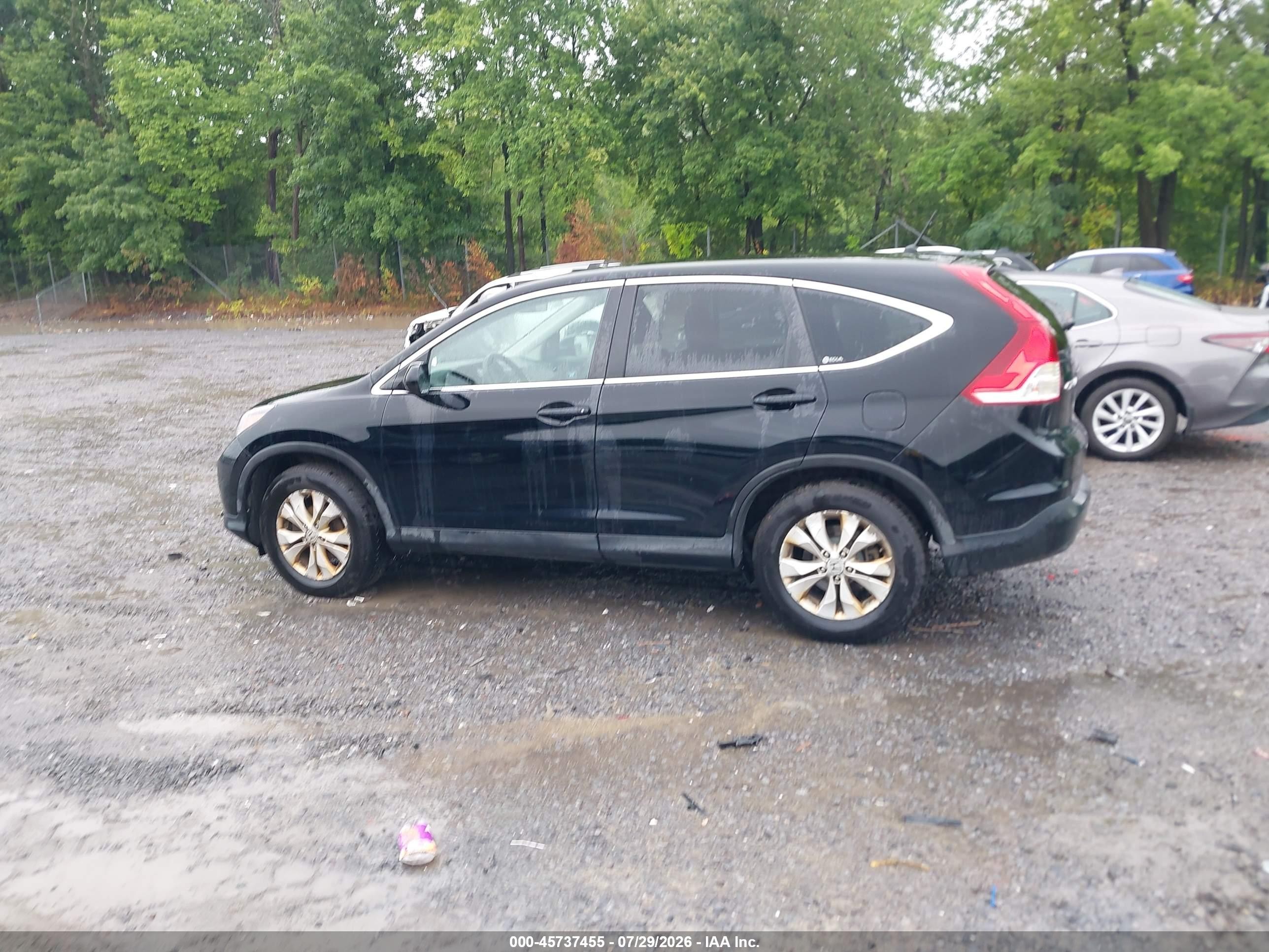 2012 Honda Cr-v Ex Black vin: 2HKRM4H58CH606172