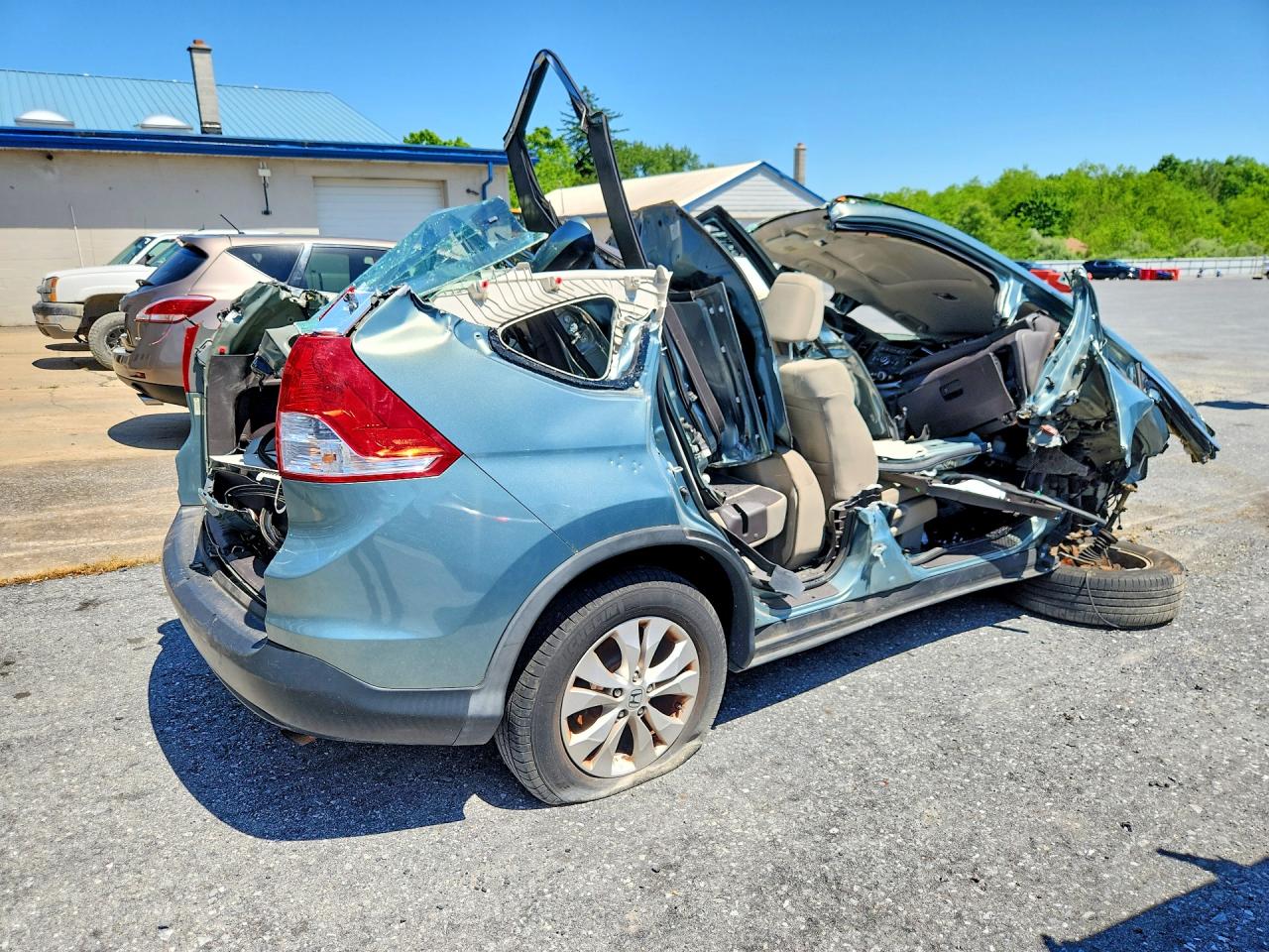 2012 Honda Cr-v Ex Бирюзовый vin: 2HKRM4H58CH630181