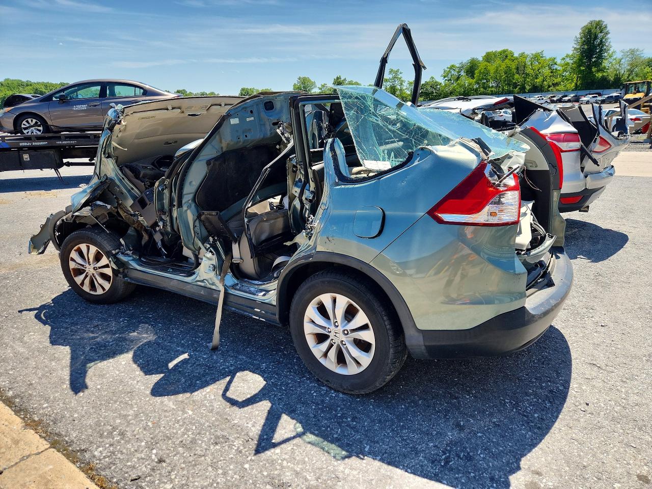 2012 Honda Cr-v Ex Бирюзовый vin: 2HKRM4H58CH630181