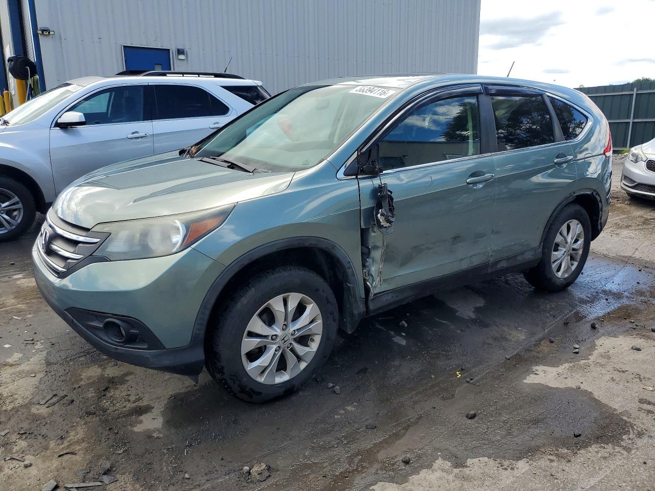 2012 Honda Cr-v Ex Blue vin: 2HKRM4H58CH631752