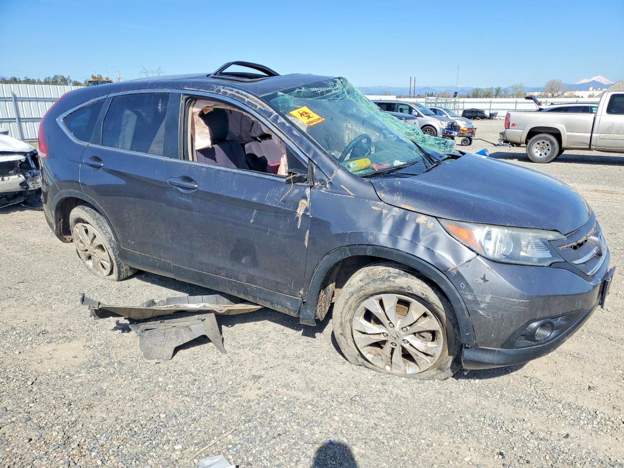 2013 Honda Cr -v Gray vin: 2HKRM4H58DH604357