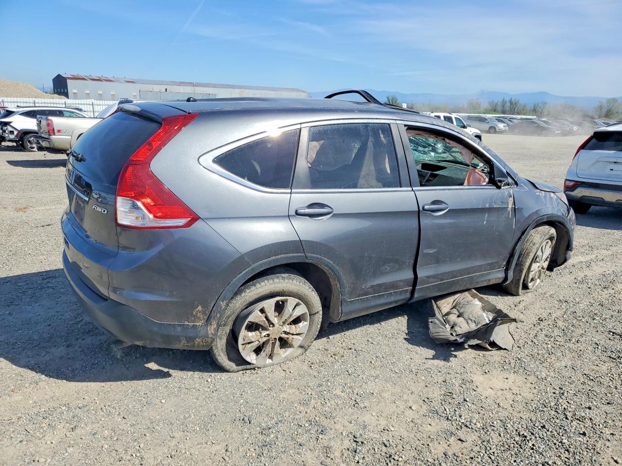 2013 Honda Cr -v Gray vin: 2HKRM4H58DH604357