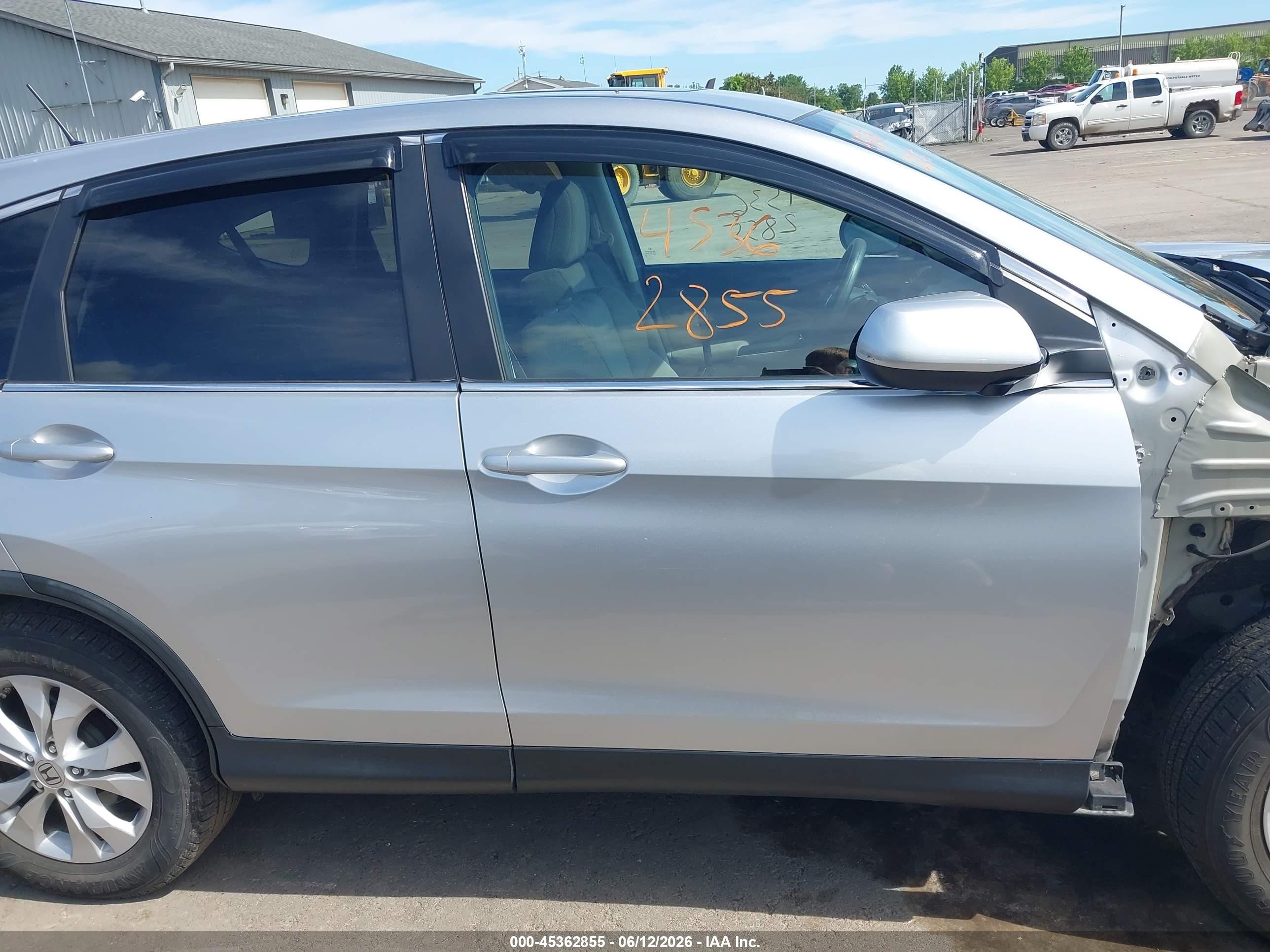 2013 Honda Cr-v Ex Silver vin: 2HKRM4H58DH609302