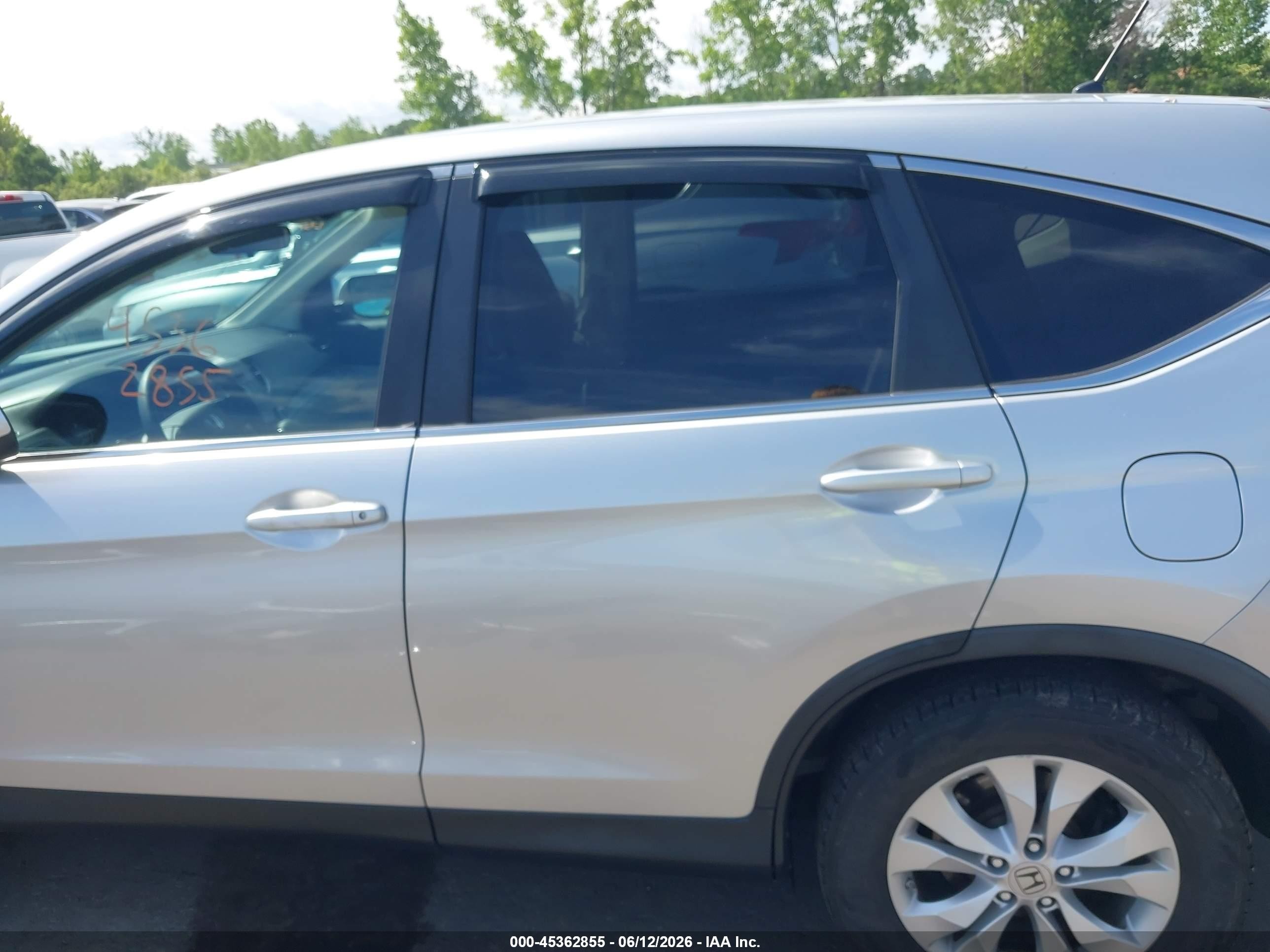 2013 Honda Cr-v Ex Silver vin: 2HKRM4H58DH609302