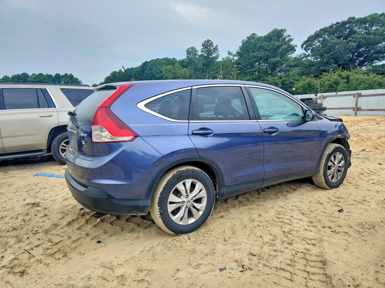 2013 Honda Cr-v Ex Blue vin: 2HKRM4H58DH675509