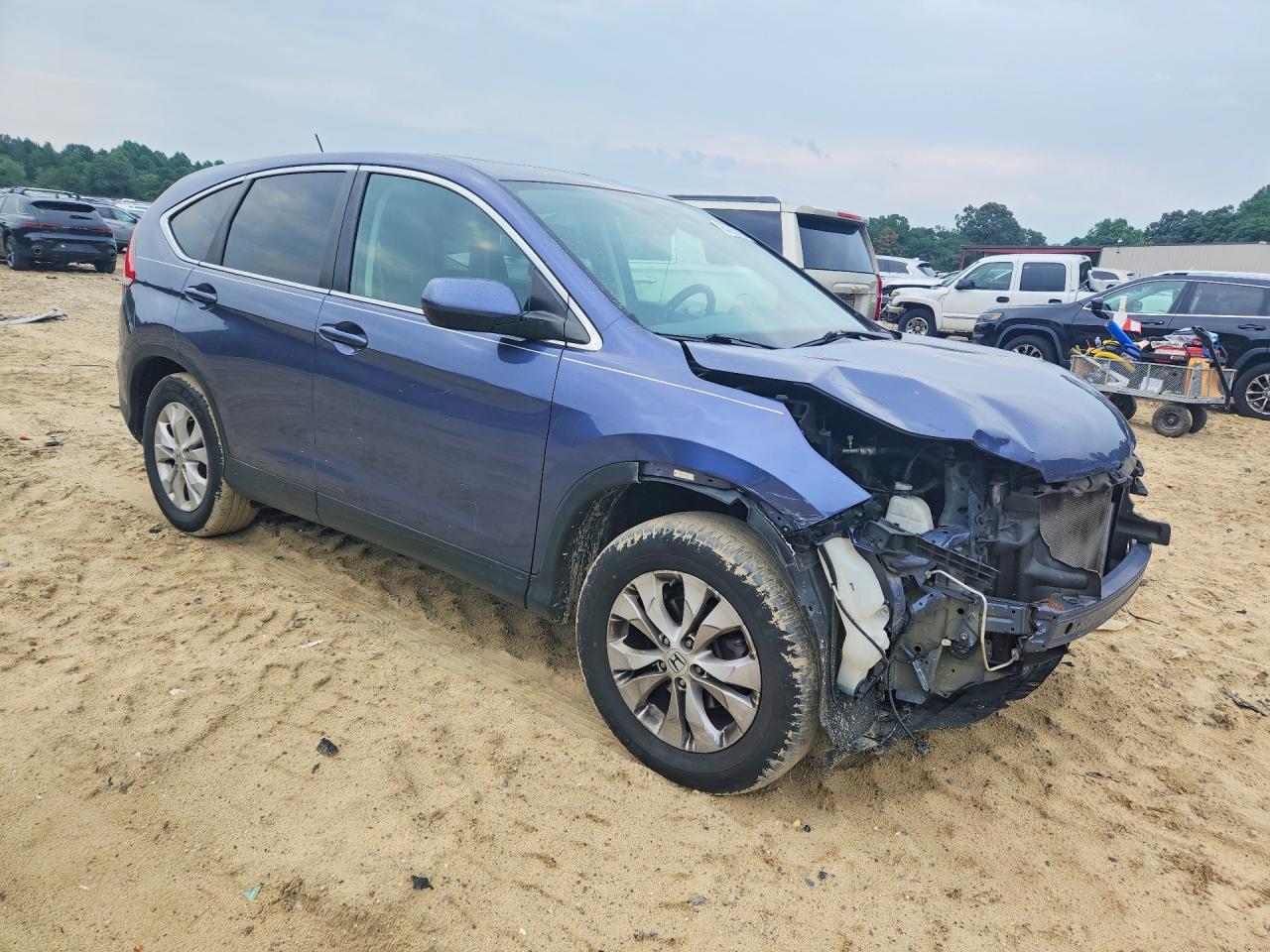 2013 Honda Cr-v Ex Blue vin: 2HKRM4H58DH675509