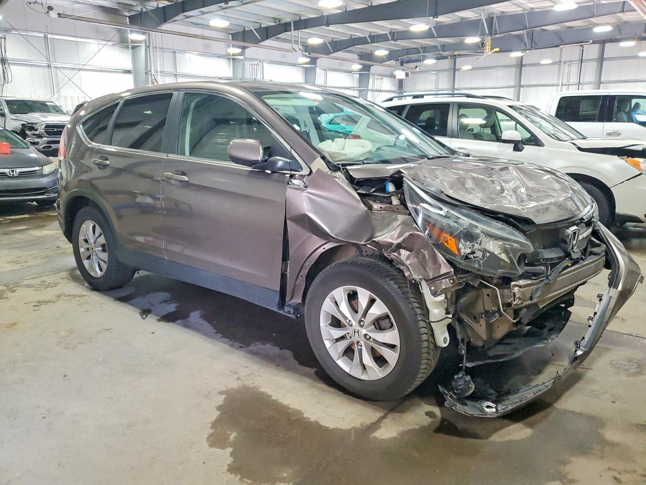 2014 Honda Cr-v Ex Gray vin: 2HKRM4H58EH659618