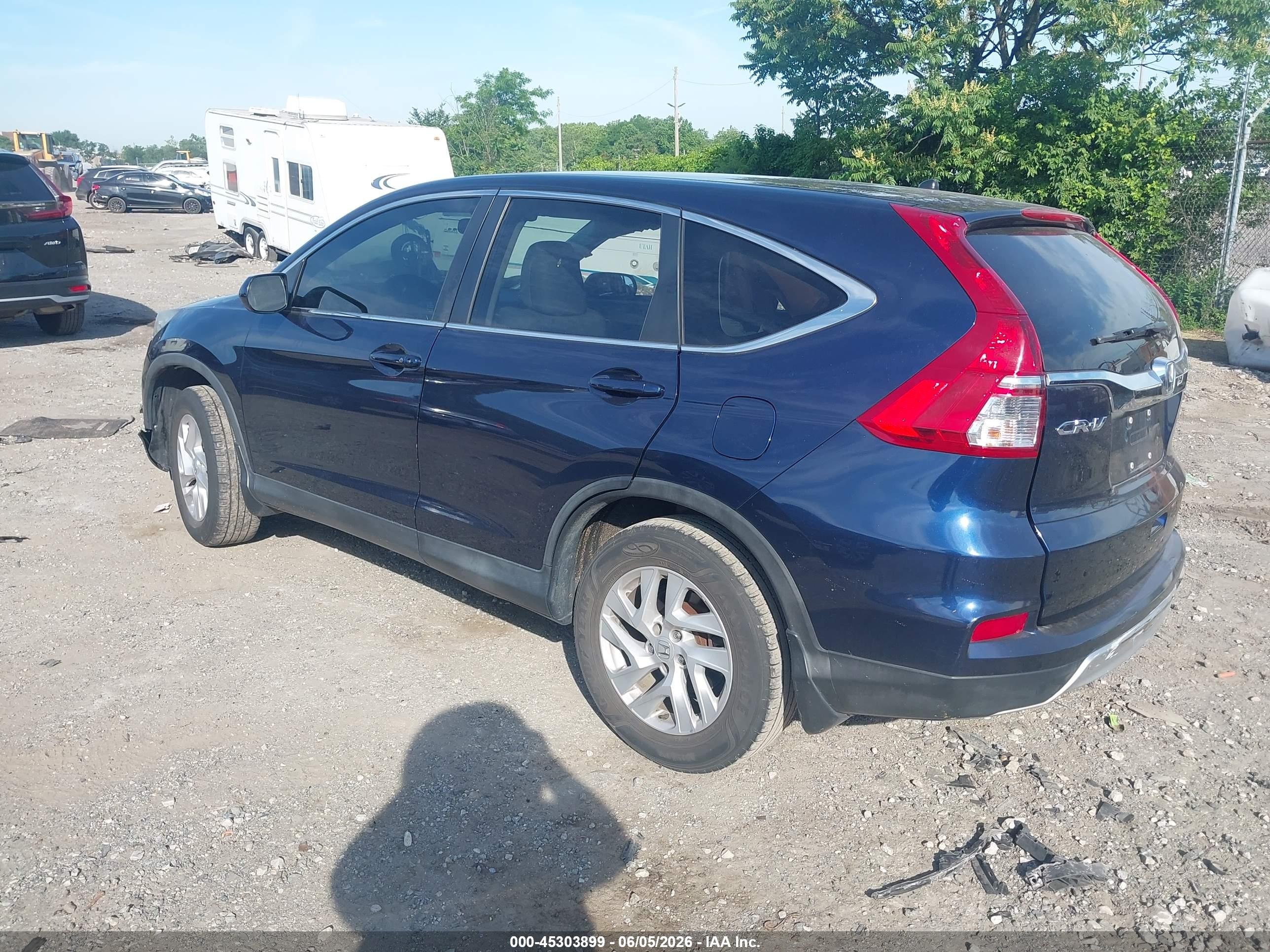 2015 Honda Cr-v Ex Dark Blue vin: 2HKRM4H58FH603583