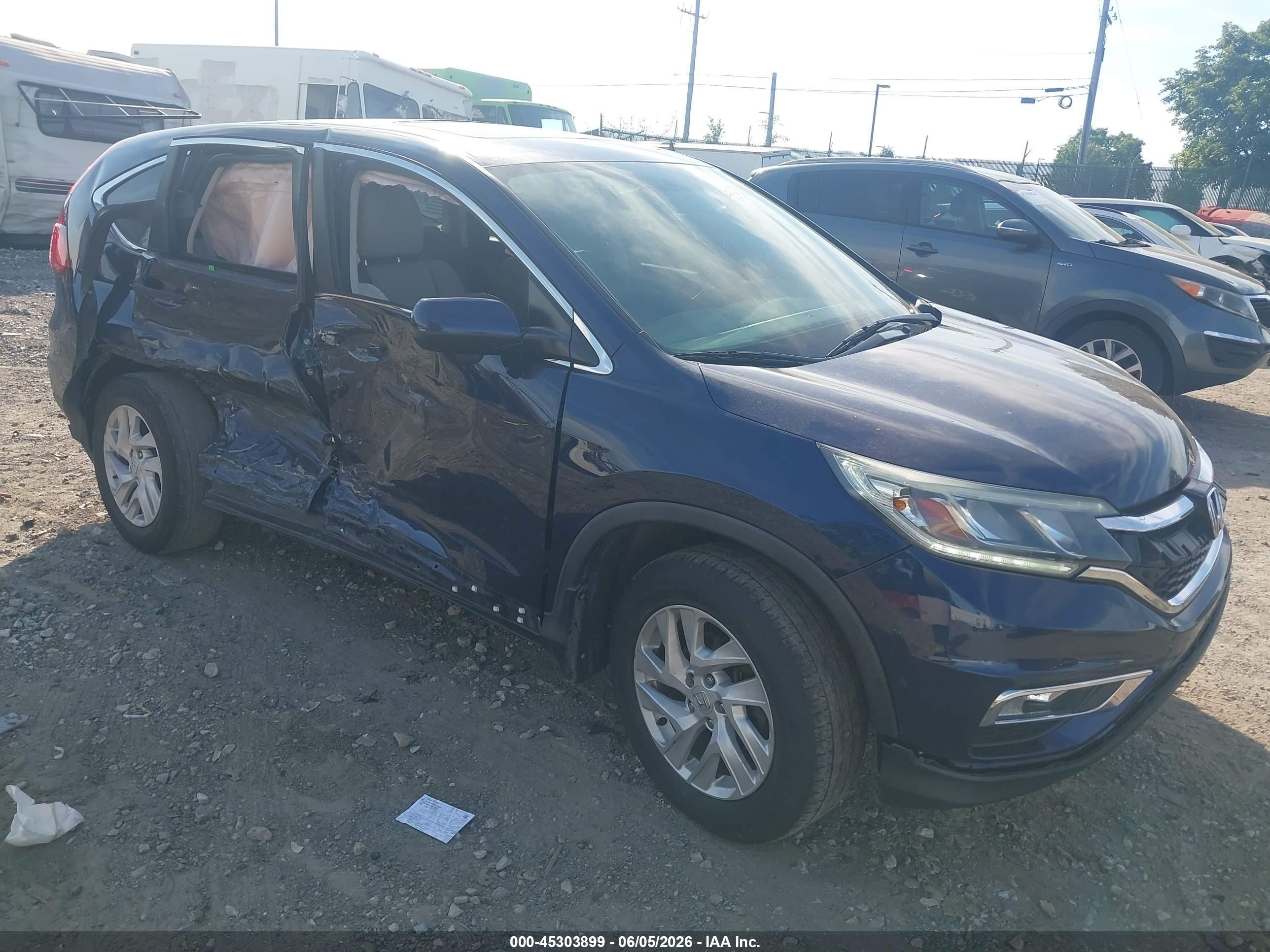 2015 Honda Cr-v Ex Dark Blue vin: 2HKRM4H58FH603583