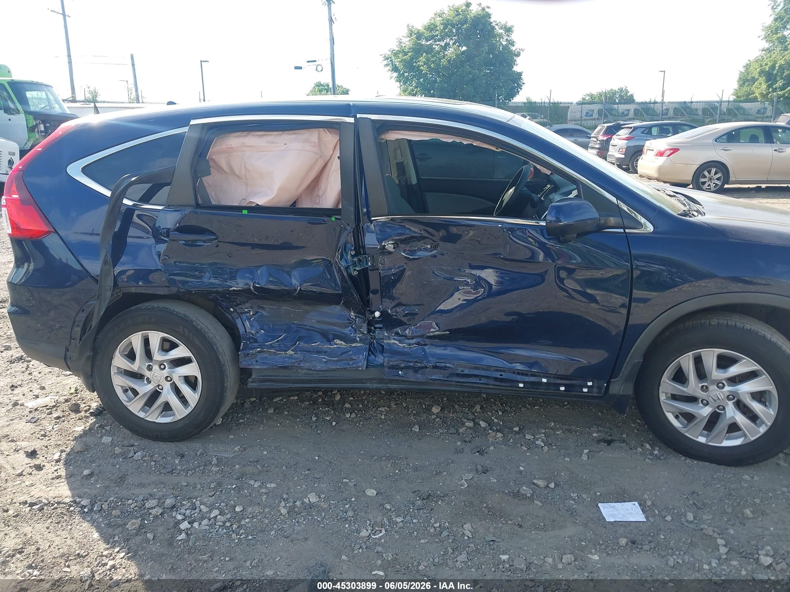 2015 Honda Cr-v Ex Dark Blue vin: 2HKRM4H58FH603583
