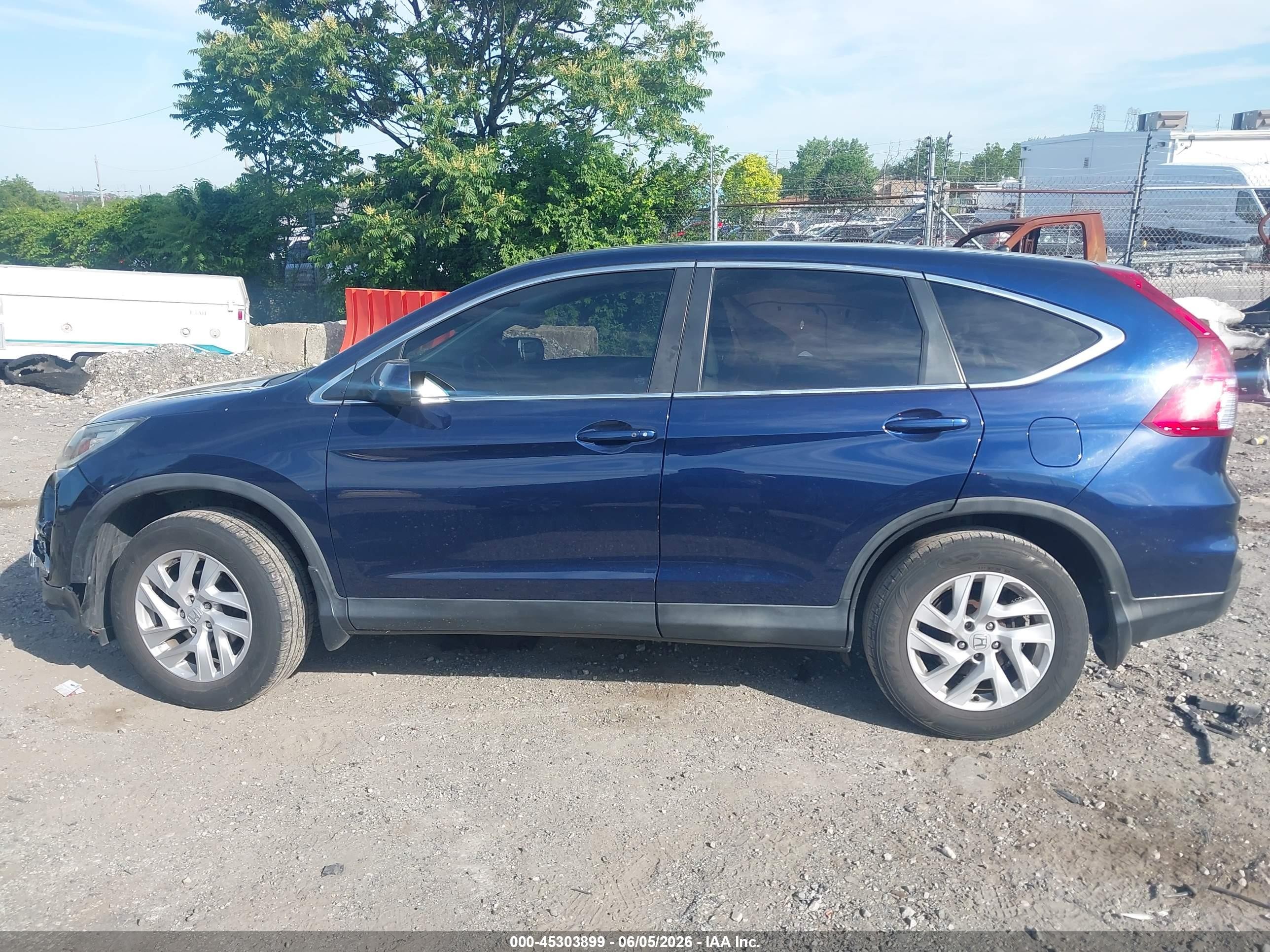 2015 Honda Cr-v Ex Dark Blue vin: 2HKRM4H58FH603583