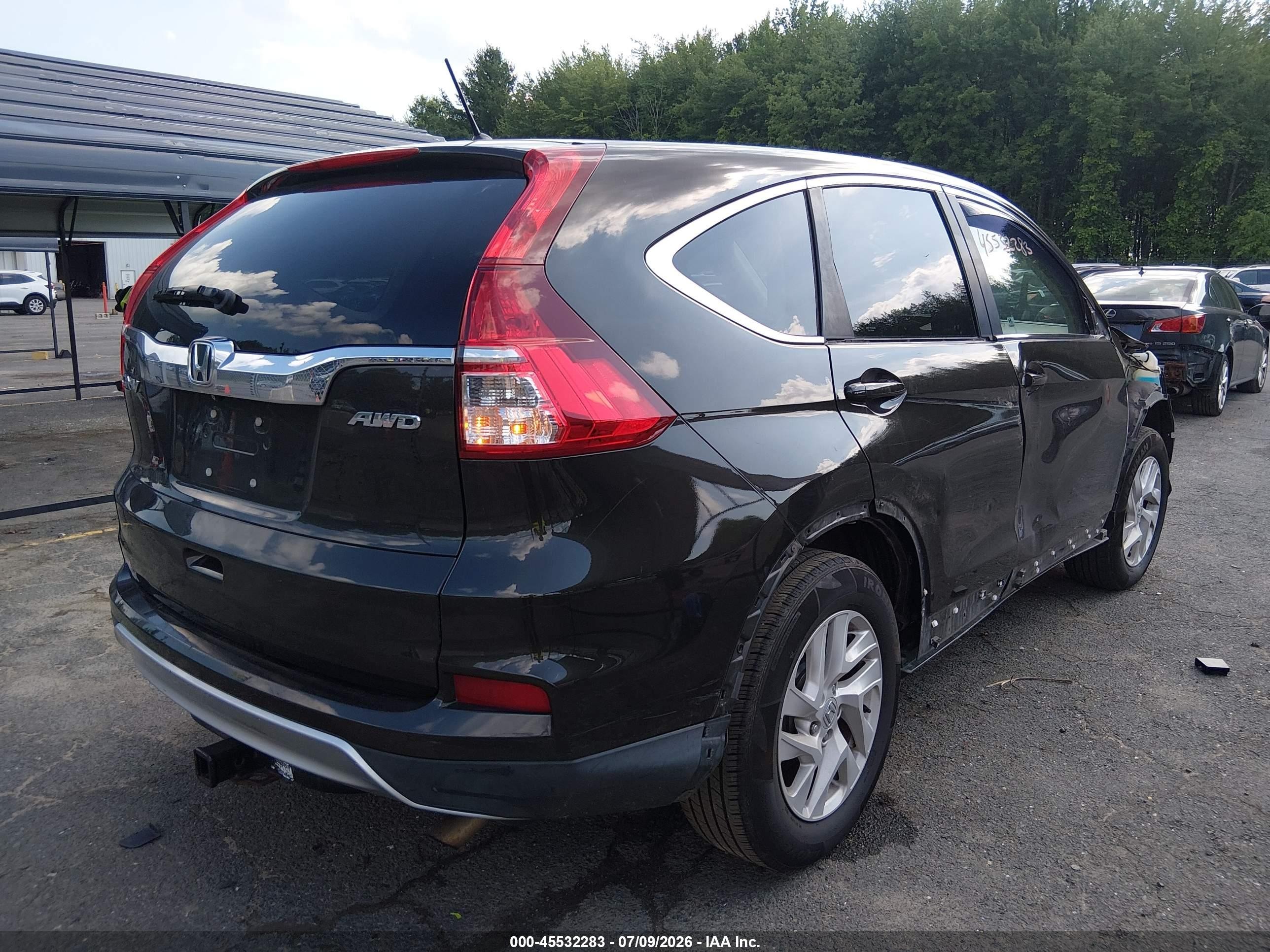 2015 Honda Cr-v Ex Dark Brown vin: 2HKRM4H58FH608699