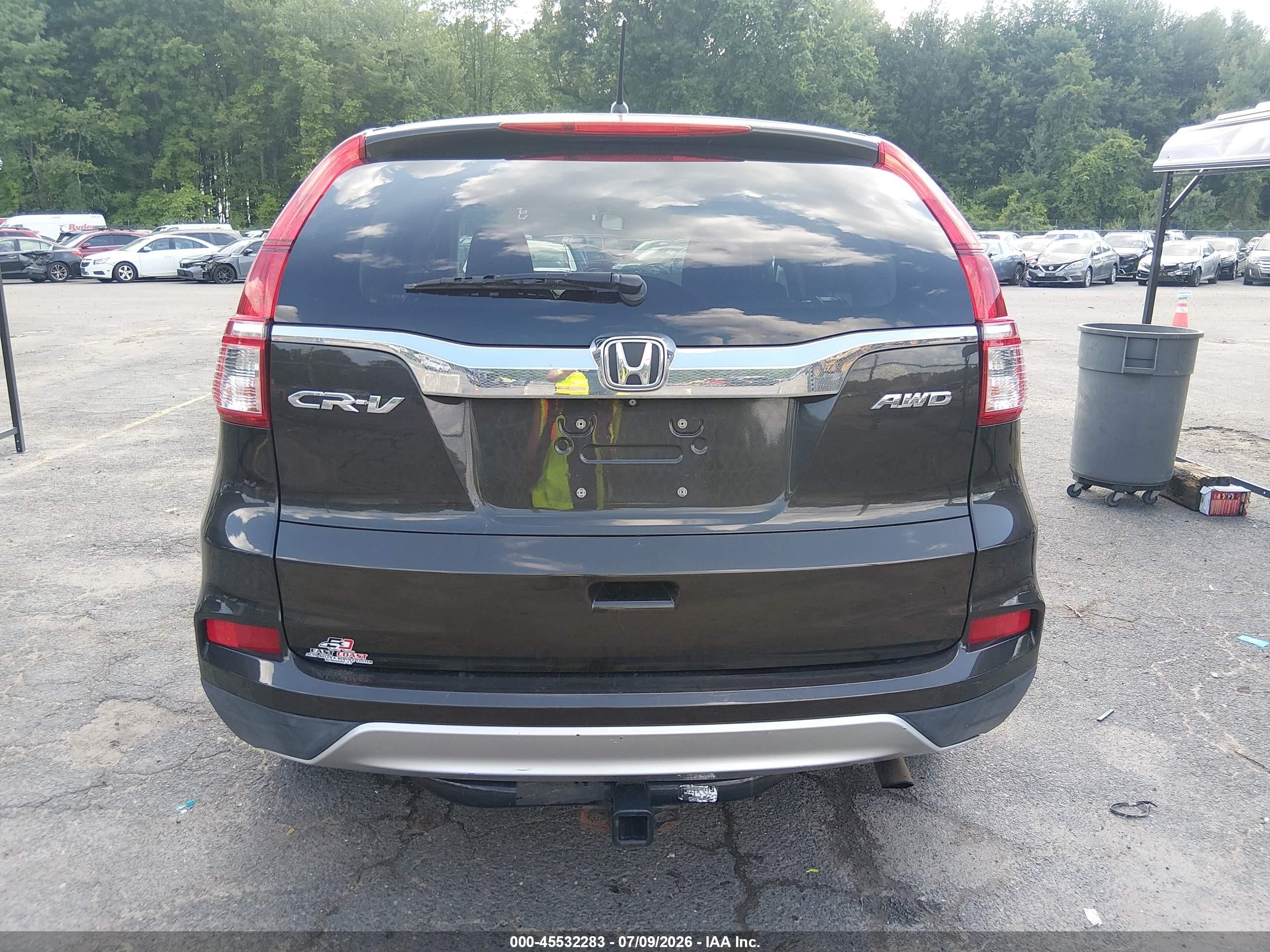 2015 Honda Cr-v Ex Dark Brown vin: 2HKRM4H58FH608699