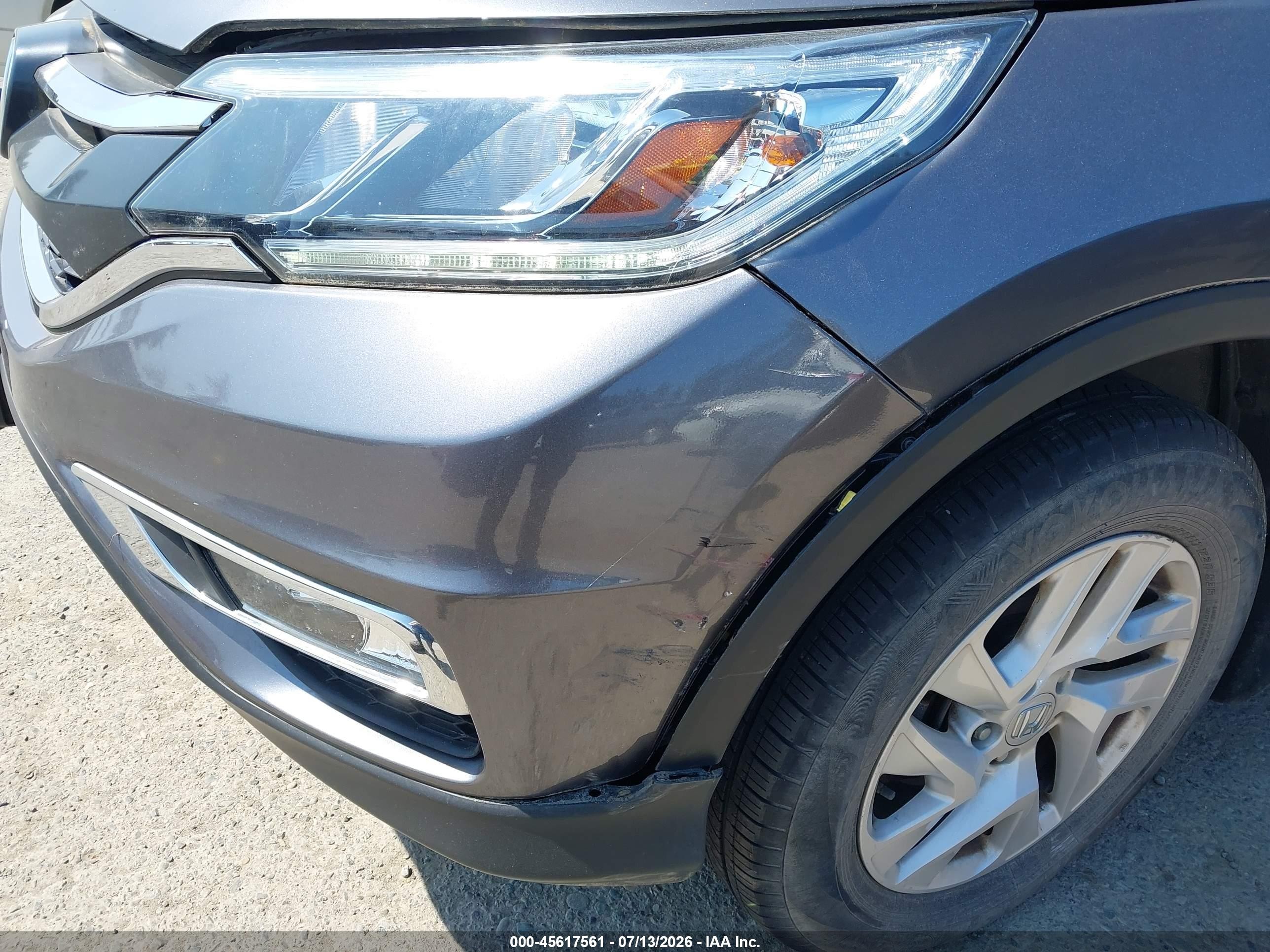 2015 Honda Cr-v Ex Gray vin: 2HKRM4H58FH649012