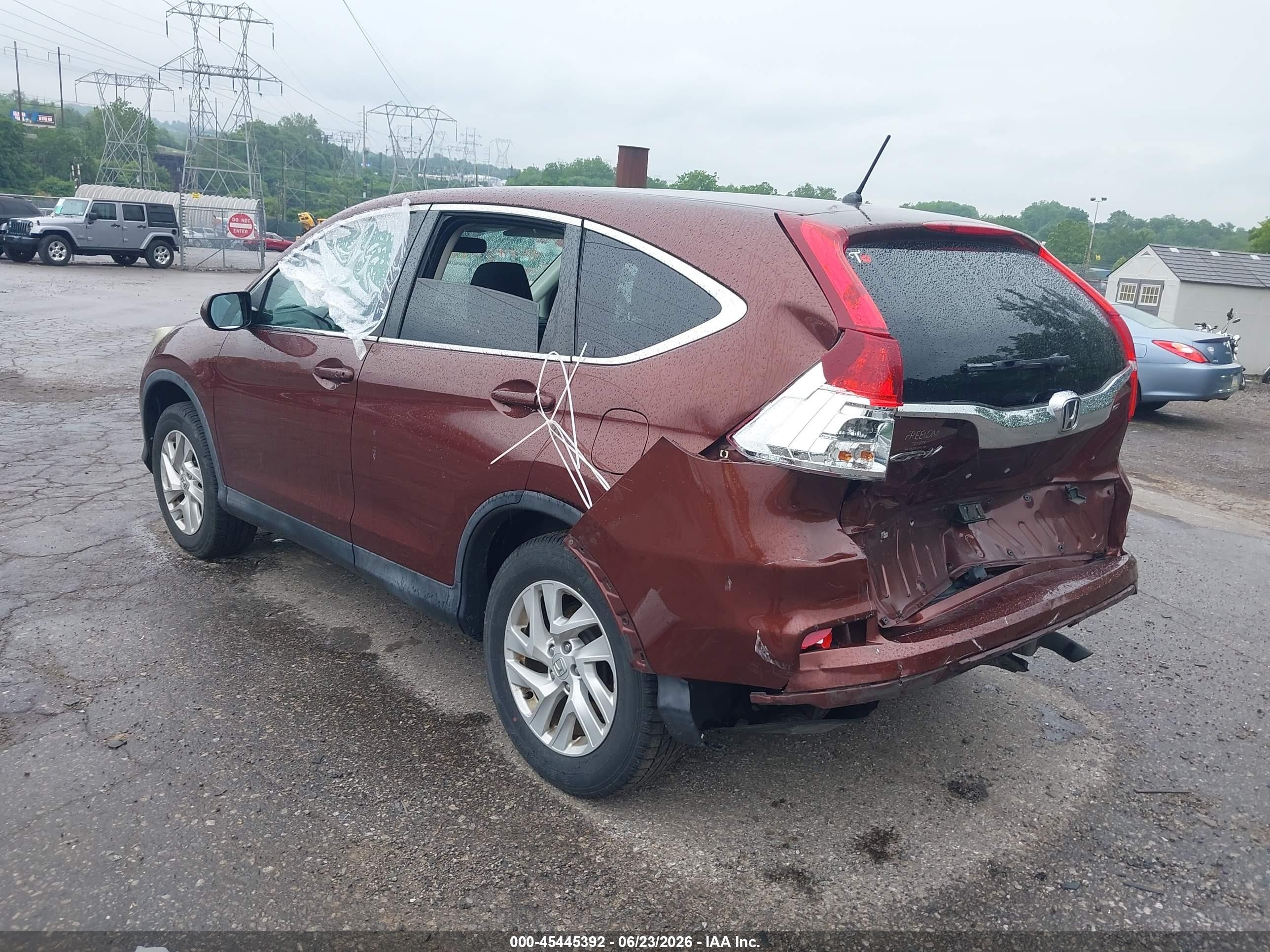2015 Honda Cr-v Ex Red vin: 2HKRM4H58FH649494