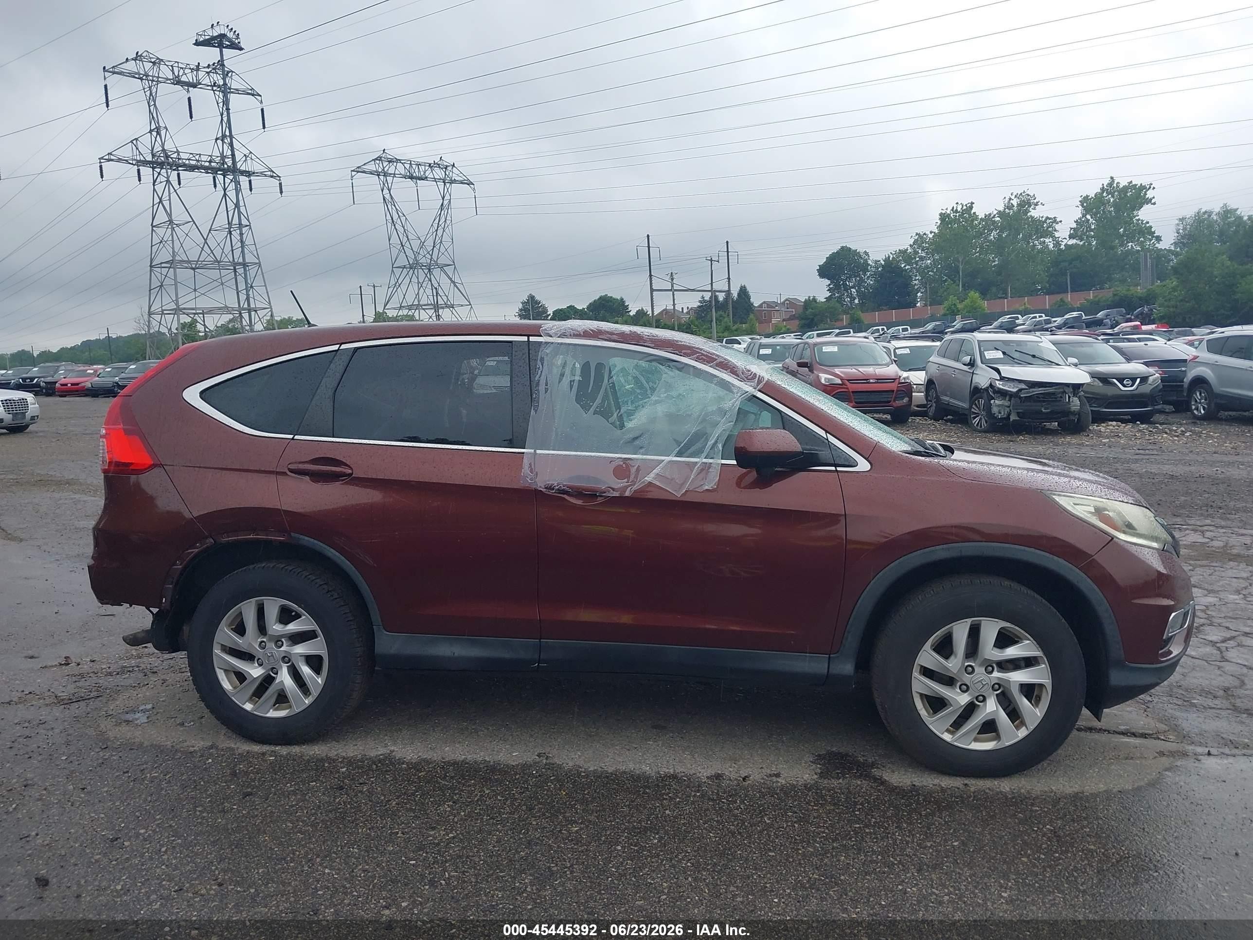 2015 Honda Cr-v Ex Red vin: 2HKRM4H58FH649494