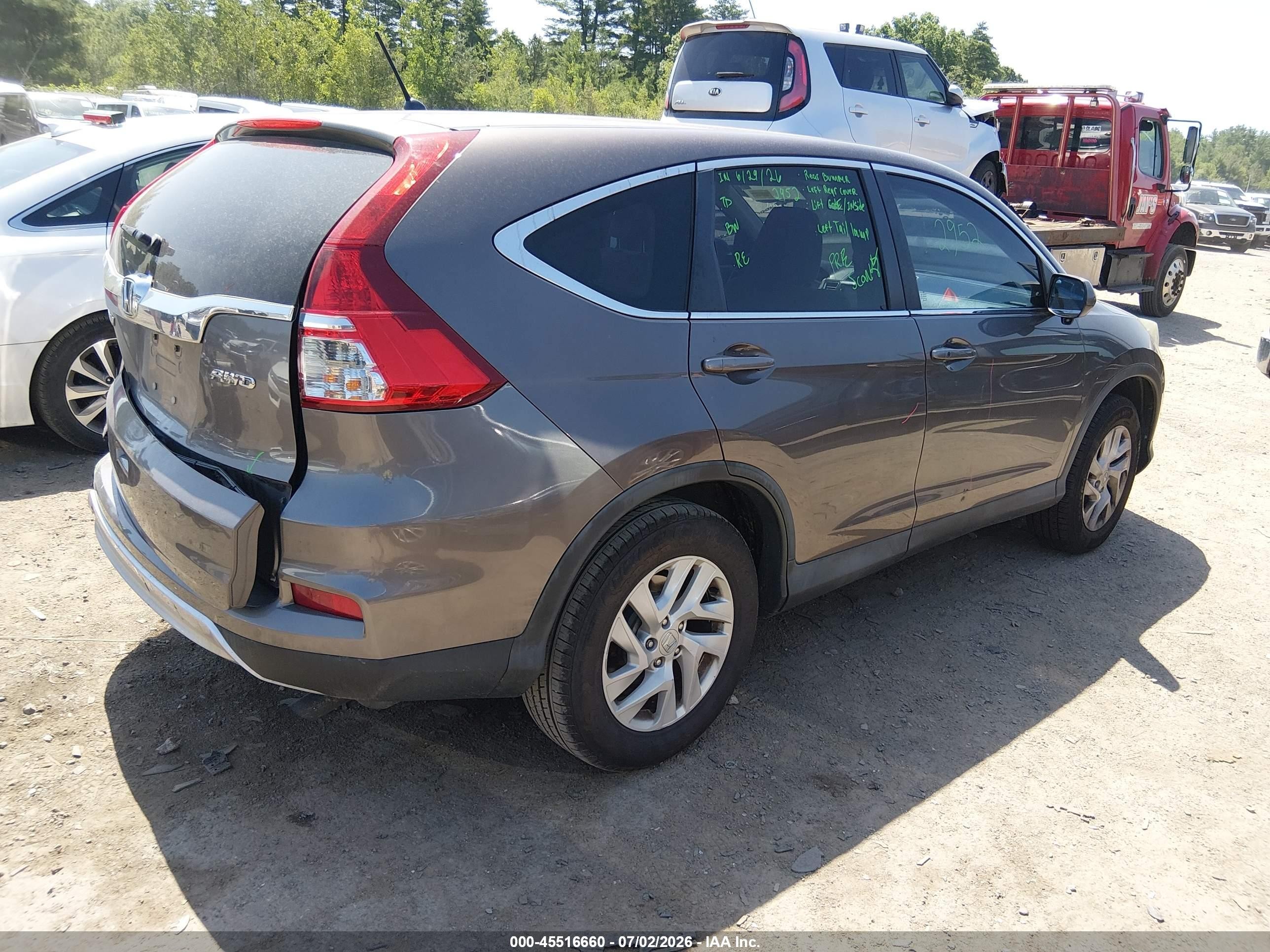 2015 Honda Cr-v Ex Black vin: 2HKRM4H58FH650743