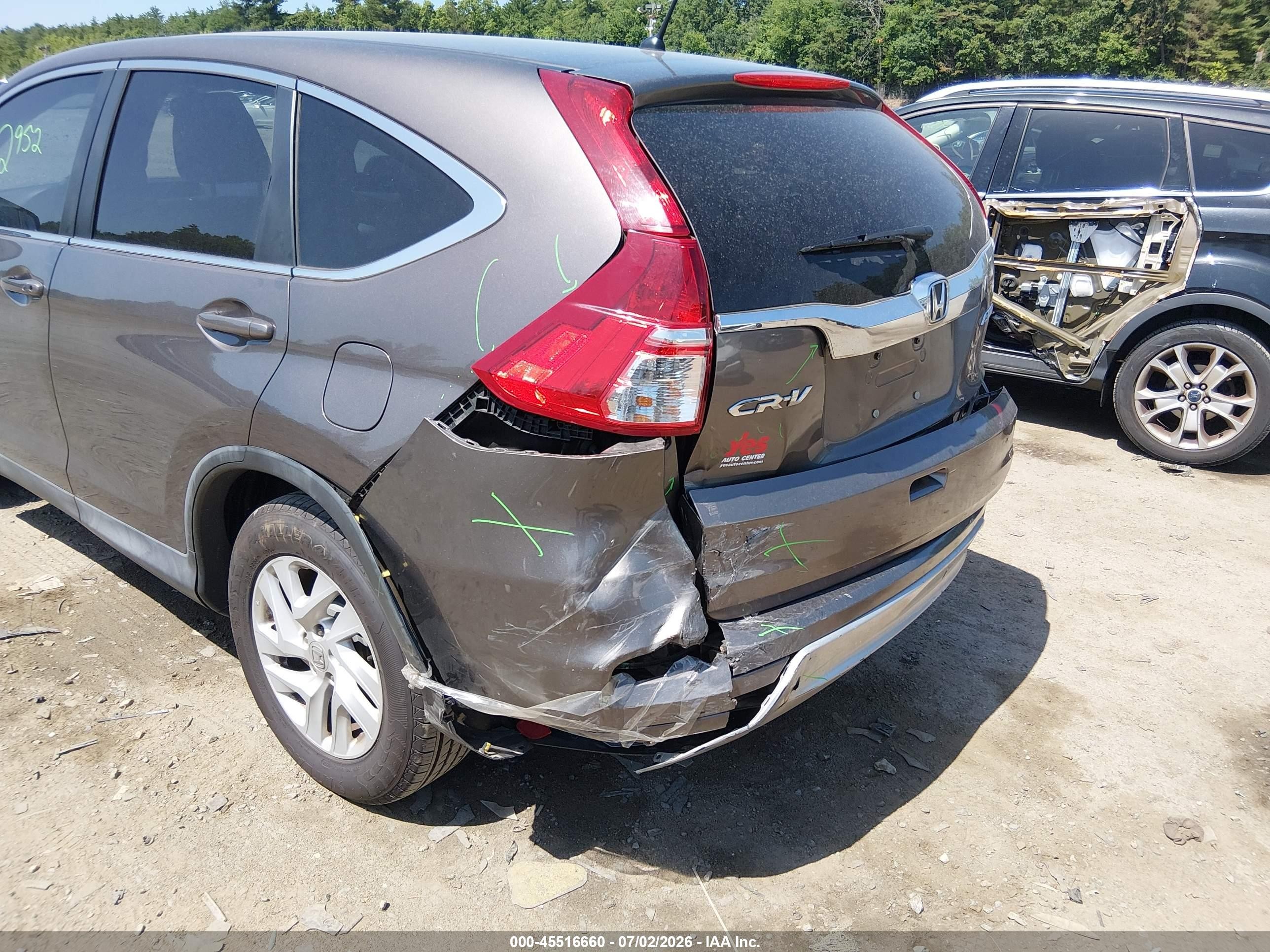 2015 Honda Cr-v Ex Black vin: 2HKRM4H58FH650743