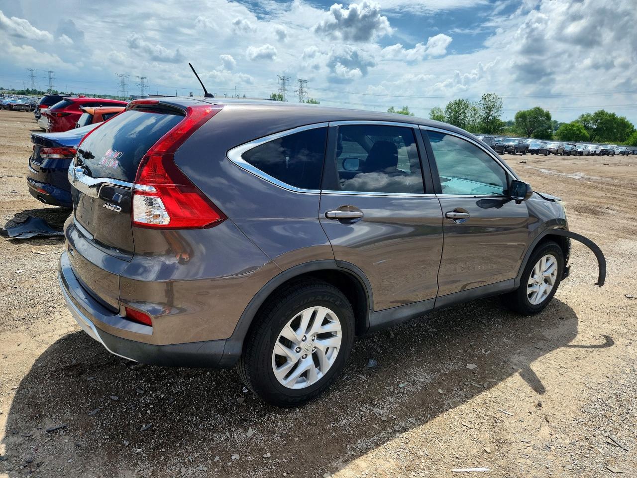 2015 Honda Cr-v Ex Gray vin: 2HKRM4H58FH662102