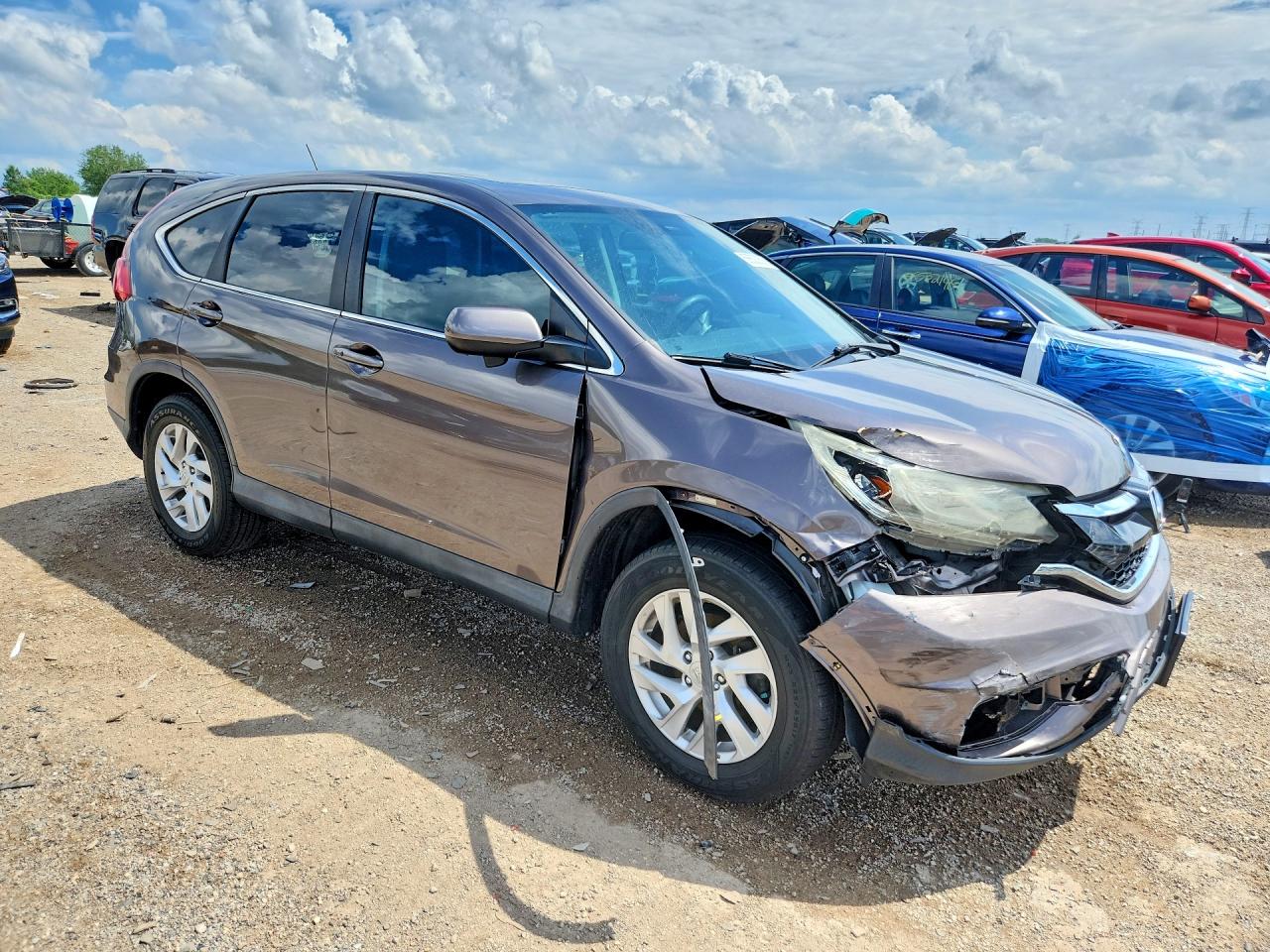 2015 Honda Cr-v Ex Gray vin: 2HKRM4H58FH662102