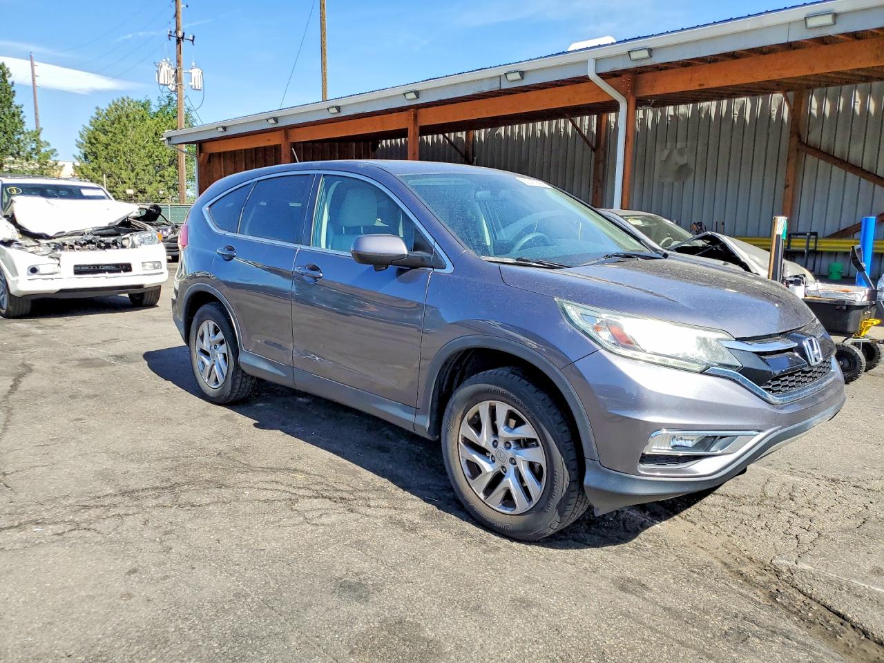 2015 Honda Cr-v Ex Gray vin: 2HKRM4H58FH663234