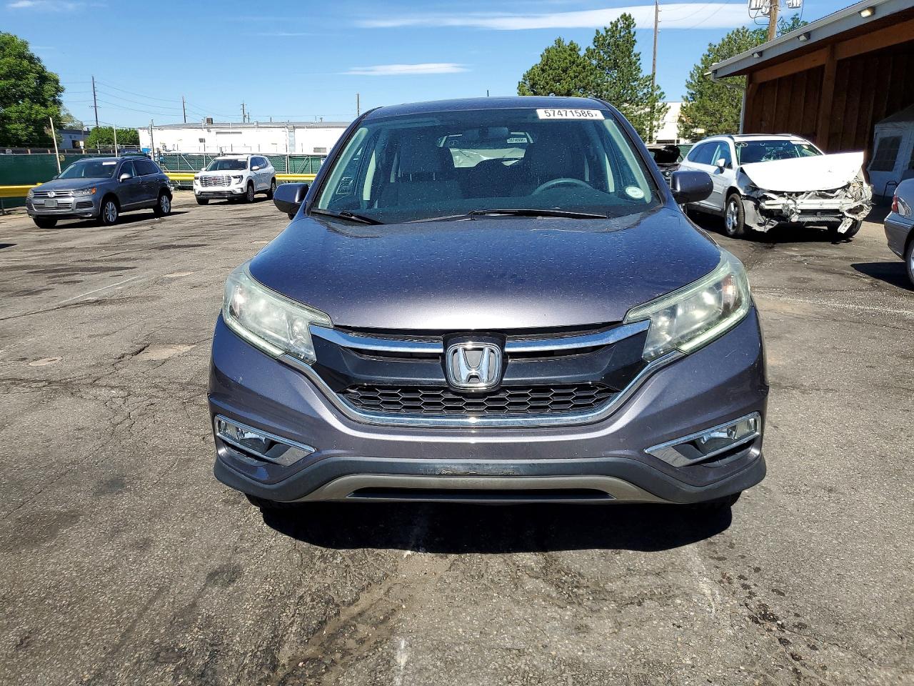 2015 Honda Cr-v Ex Gray vin: 2HKRM4H58FH663234