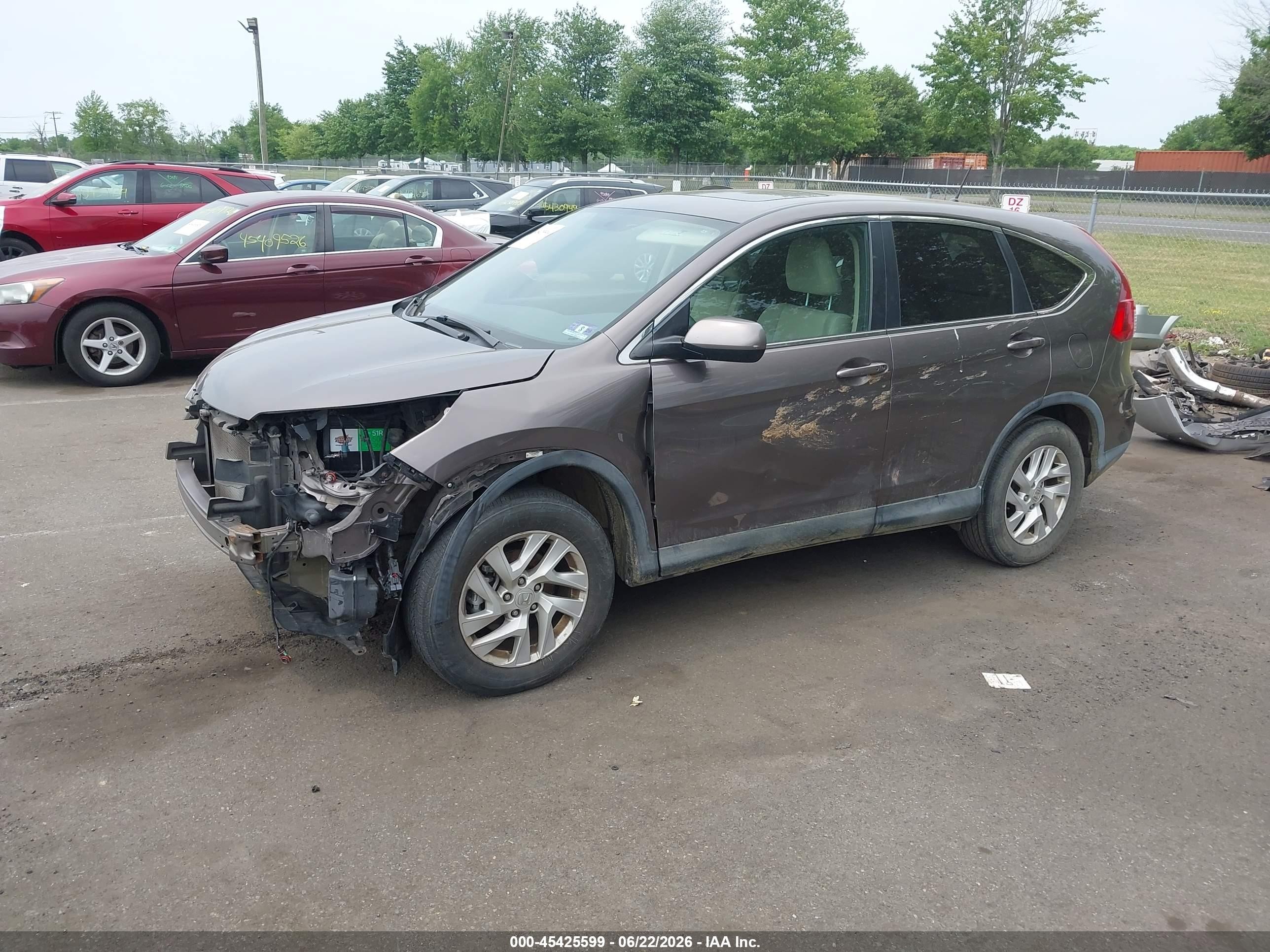 2015 Honda Cr-v Ex Серый vin: 2HKRM4H58FH664674