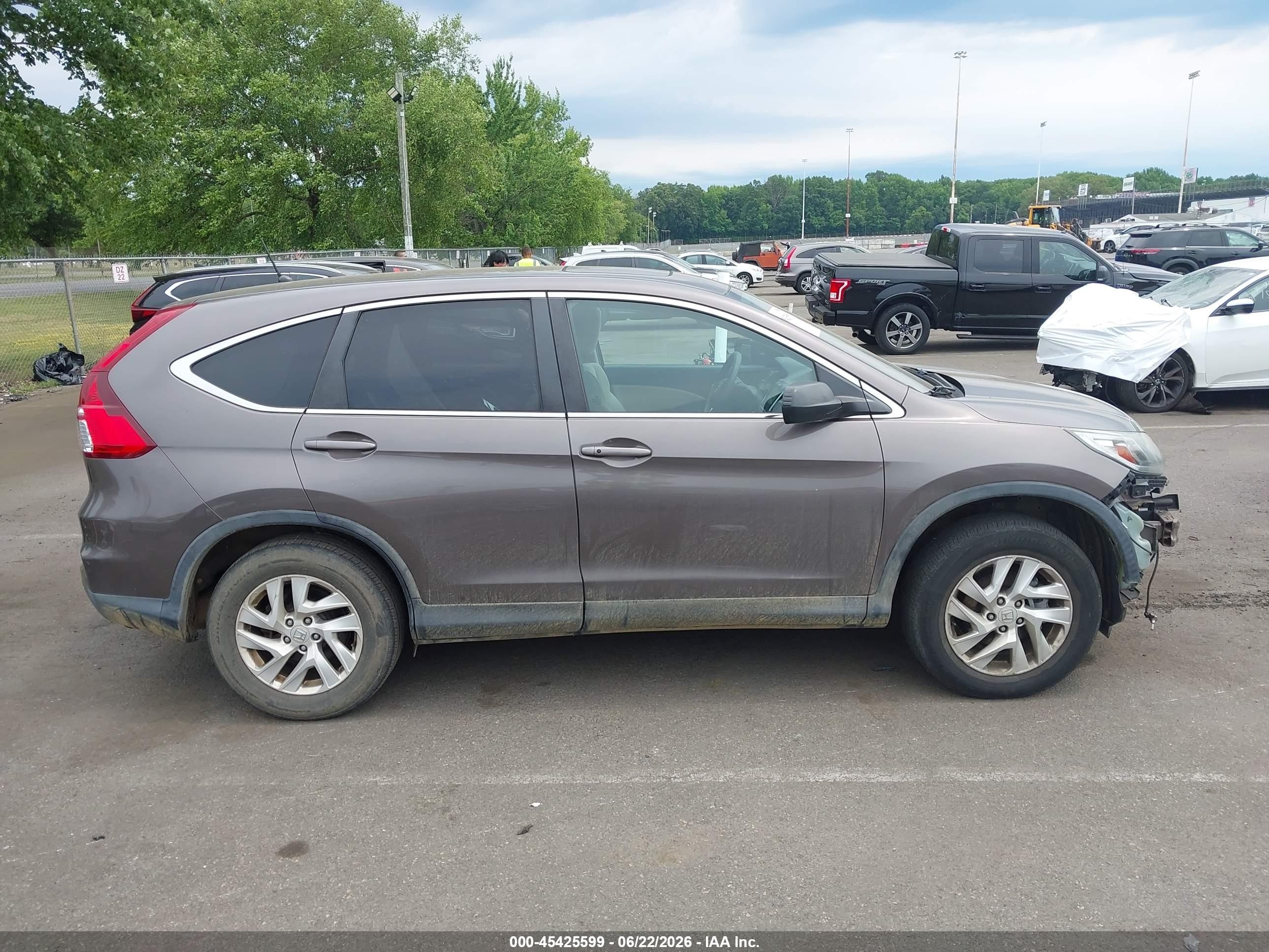 2015 Honda Cr-v Ex Серый vin: 2HKRM4H58FH664674