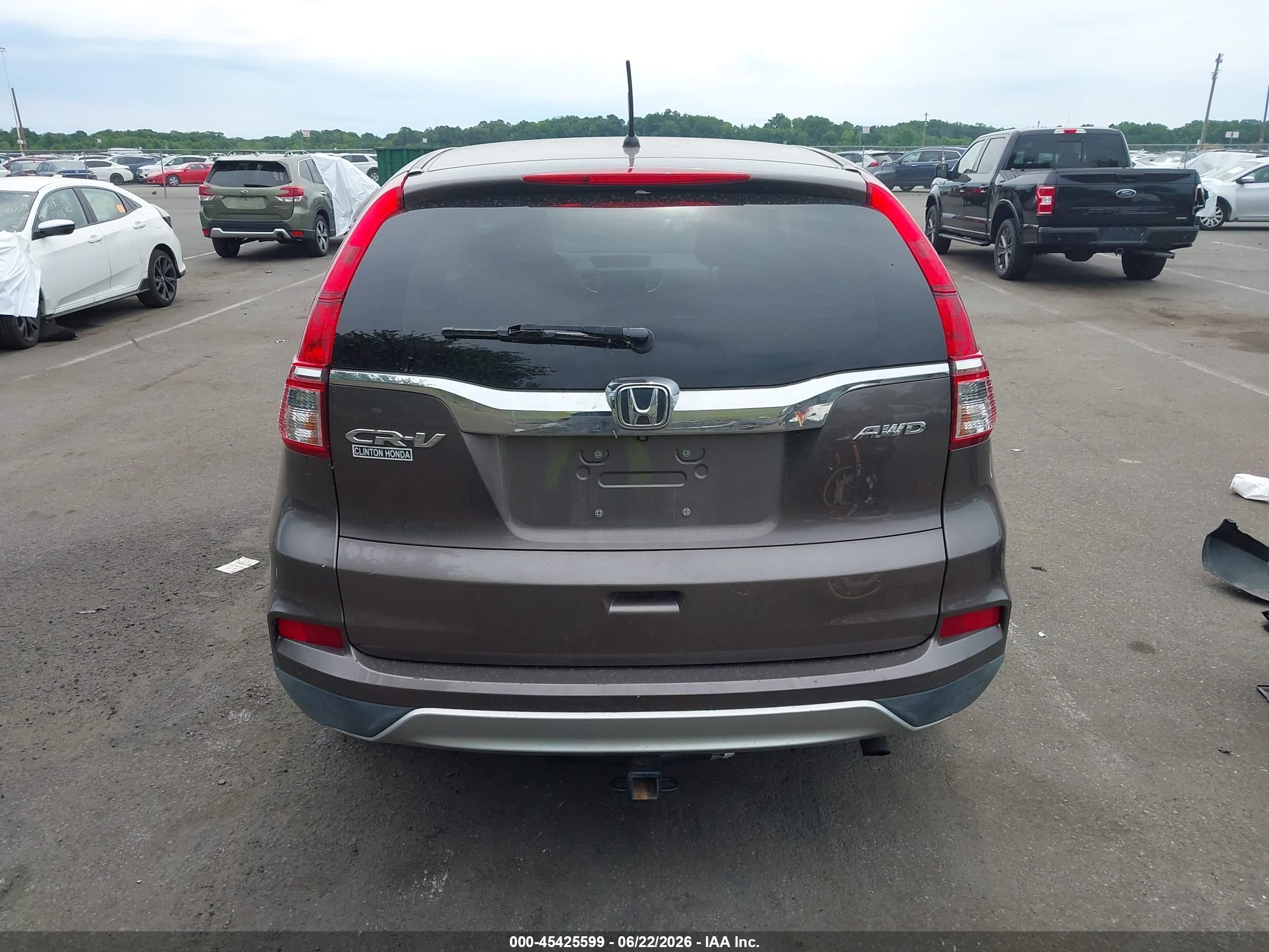 2015 Honda Cr-v Ex Серый vin: 2HKRM4H58FH664674