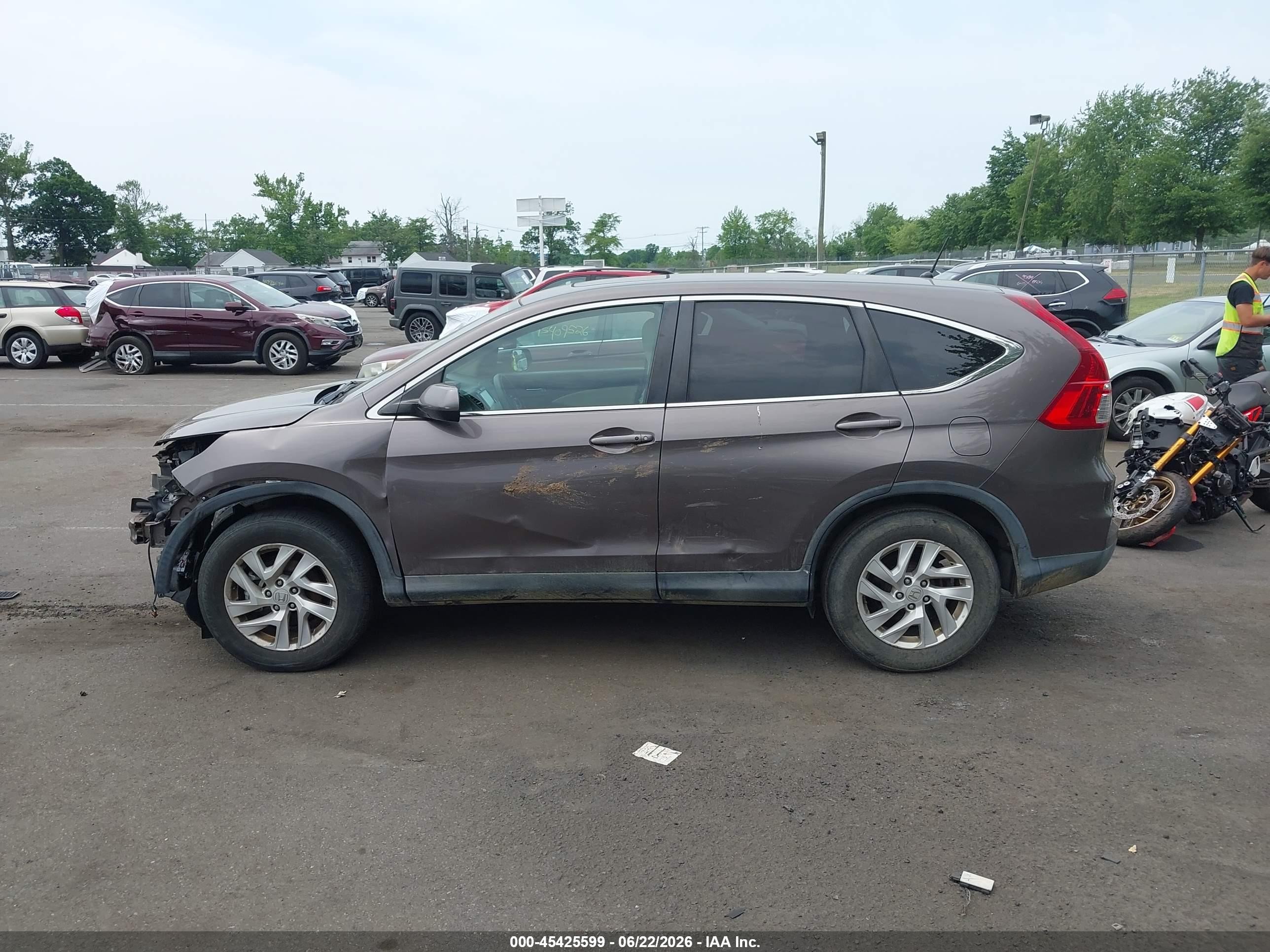 2015 Honda Cr-v Ex Серый vin: 2HKRM4H58FH664674