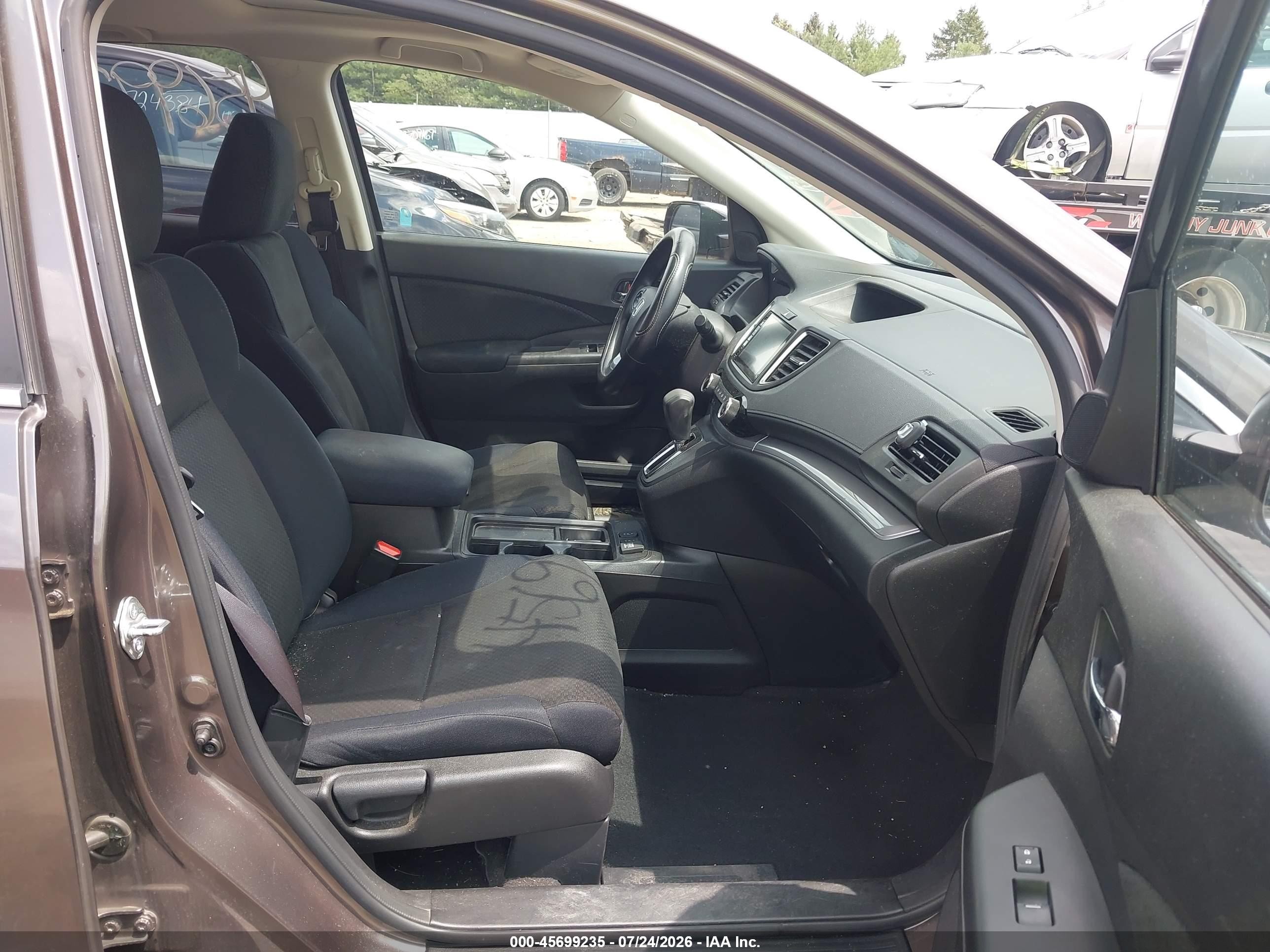 2015 Honda Cr-v Ex Gray vin: 2HKRM4H58FH666568