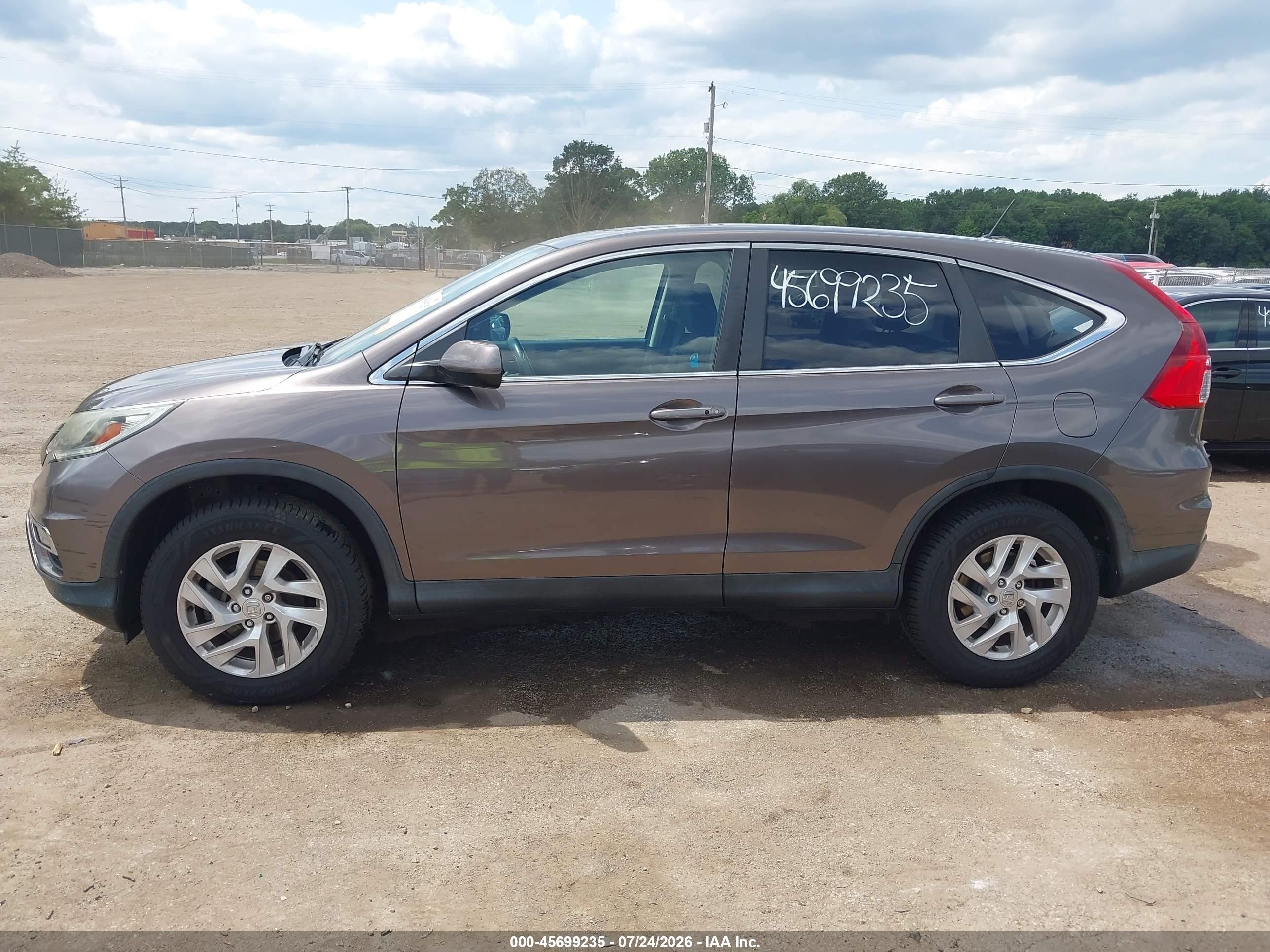 2015 Honda Cr-v Ex Gray vin: 2HKRM4H58FH666568