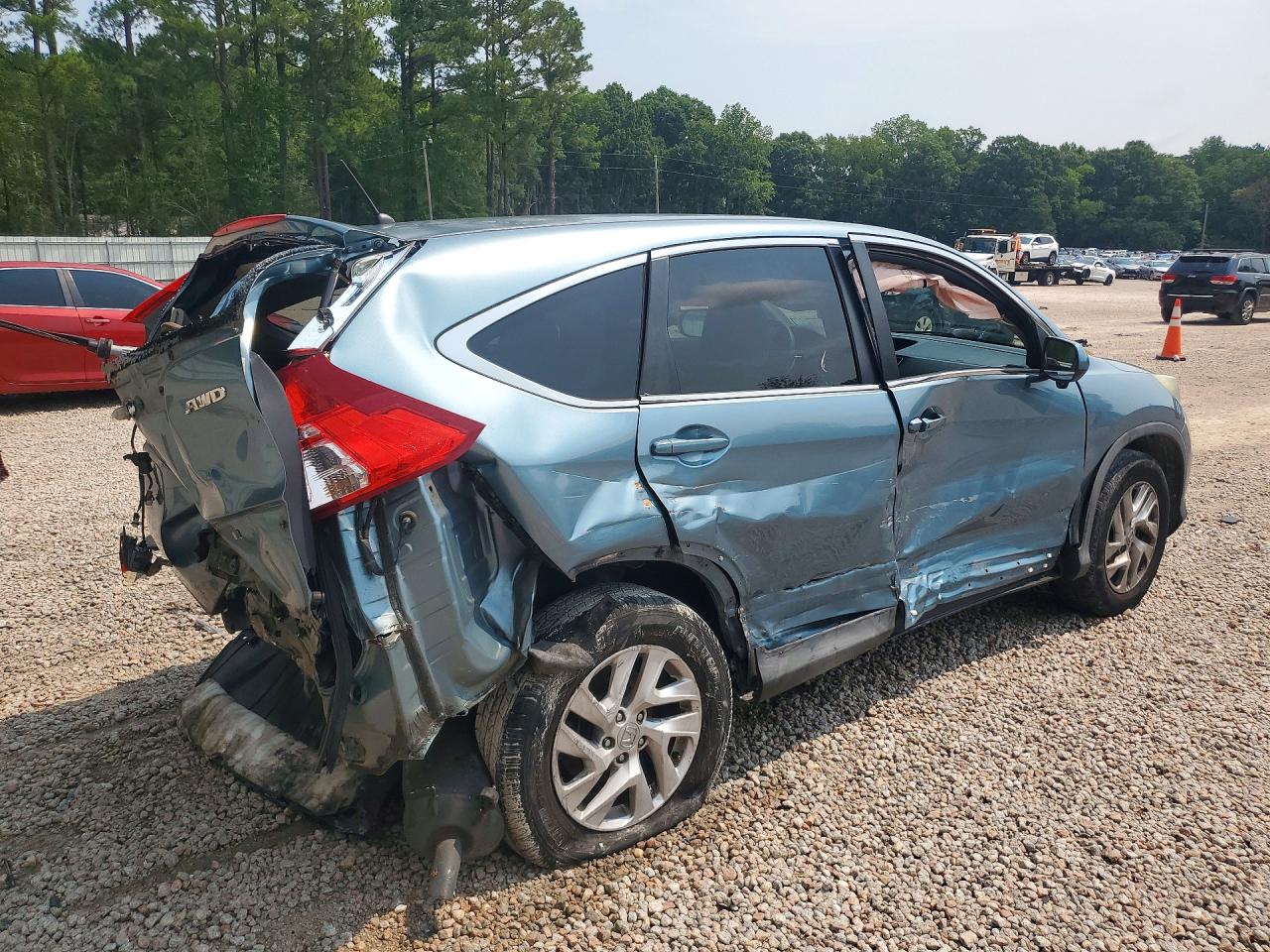 2015 Honda Cr-v Ex Turquoise vin: 2HKRM4H58FH667901