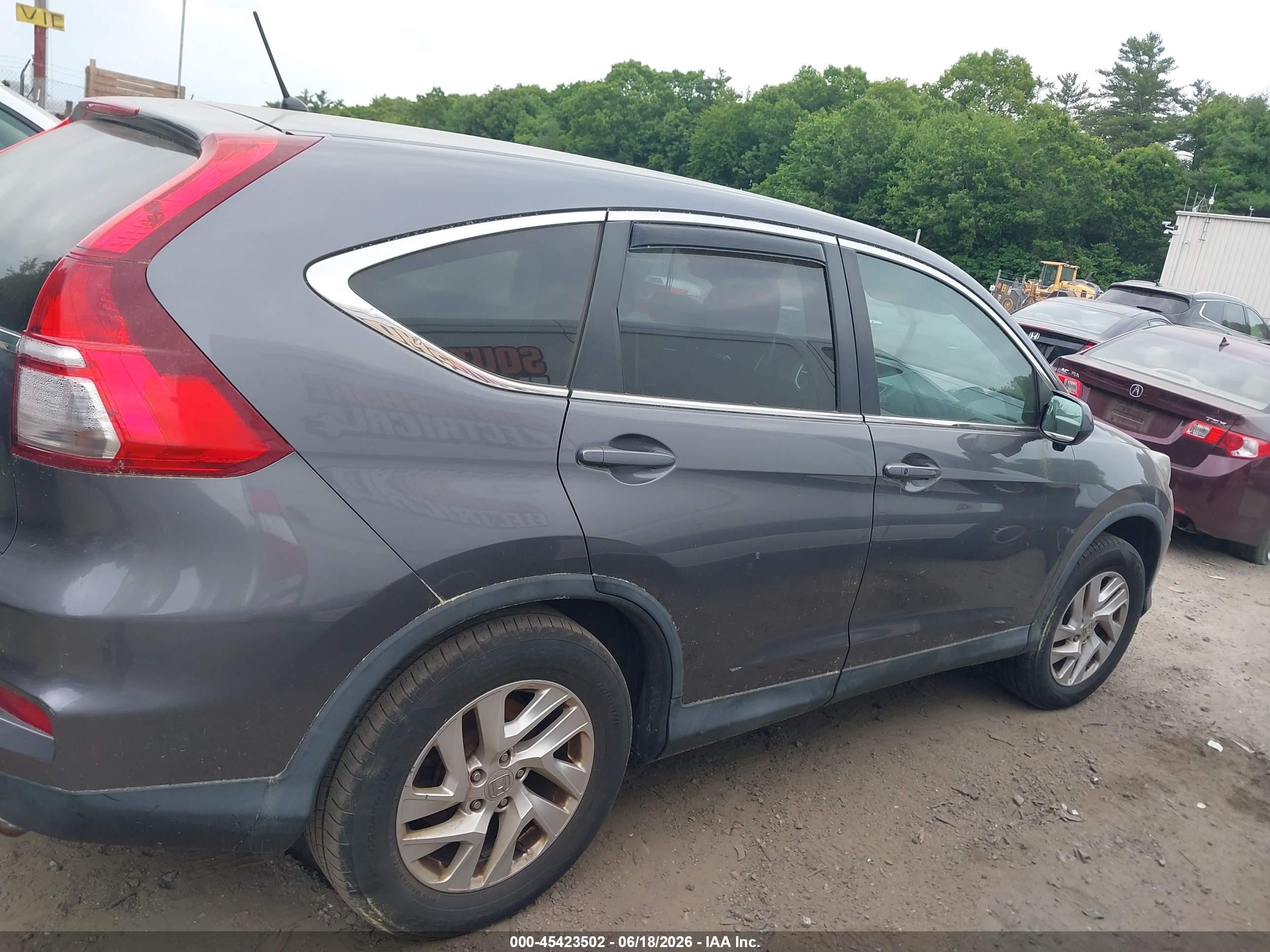 2015 Honda Cr-v Ex Gray vin: 2HKRM4H58FH670586