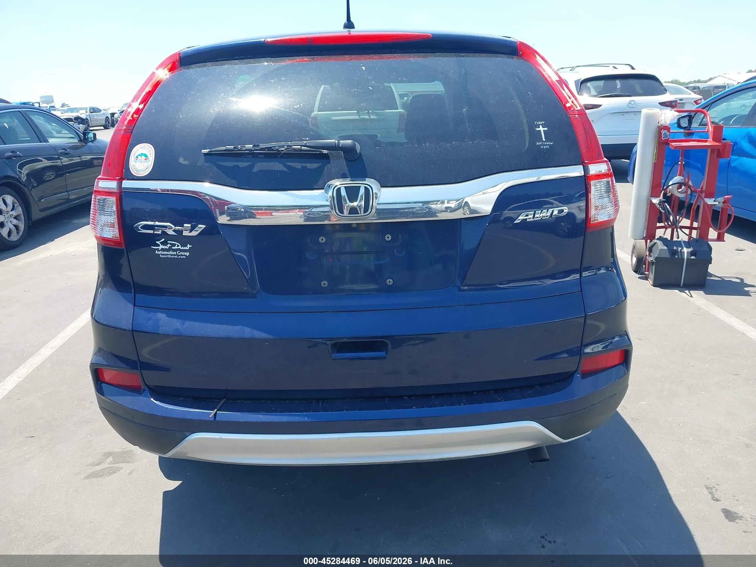 2015 Honda Cr-v Ex Синий vin: 2HKRM4H58FH682916