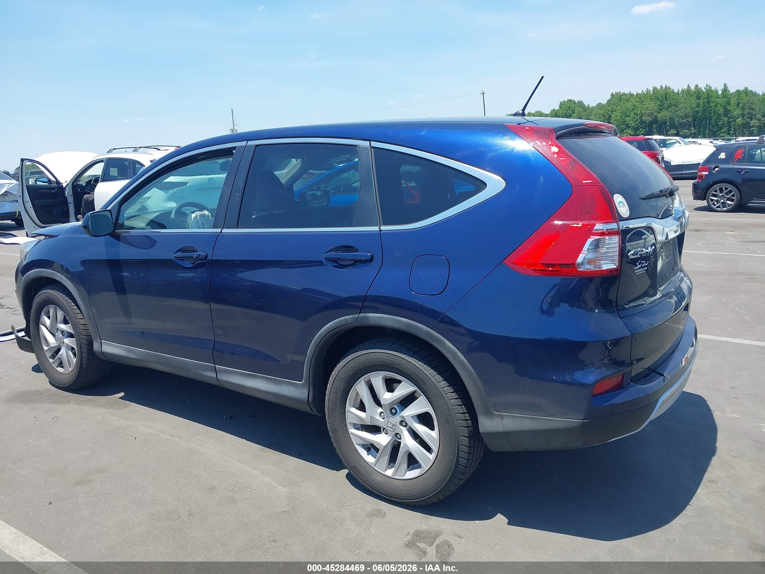 2015 Honda Cr-v Ex Синий vin: 2HKRM4H58FH682916