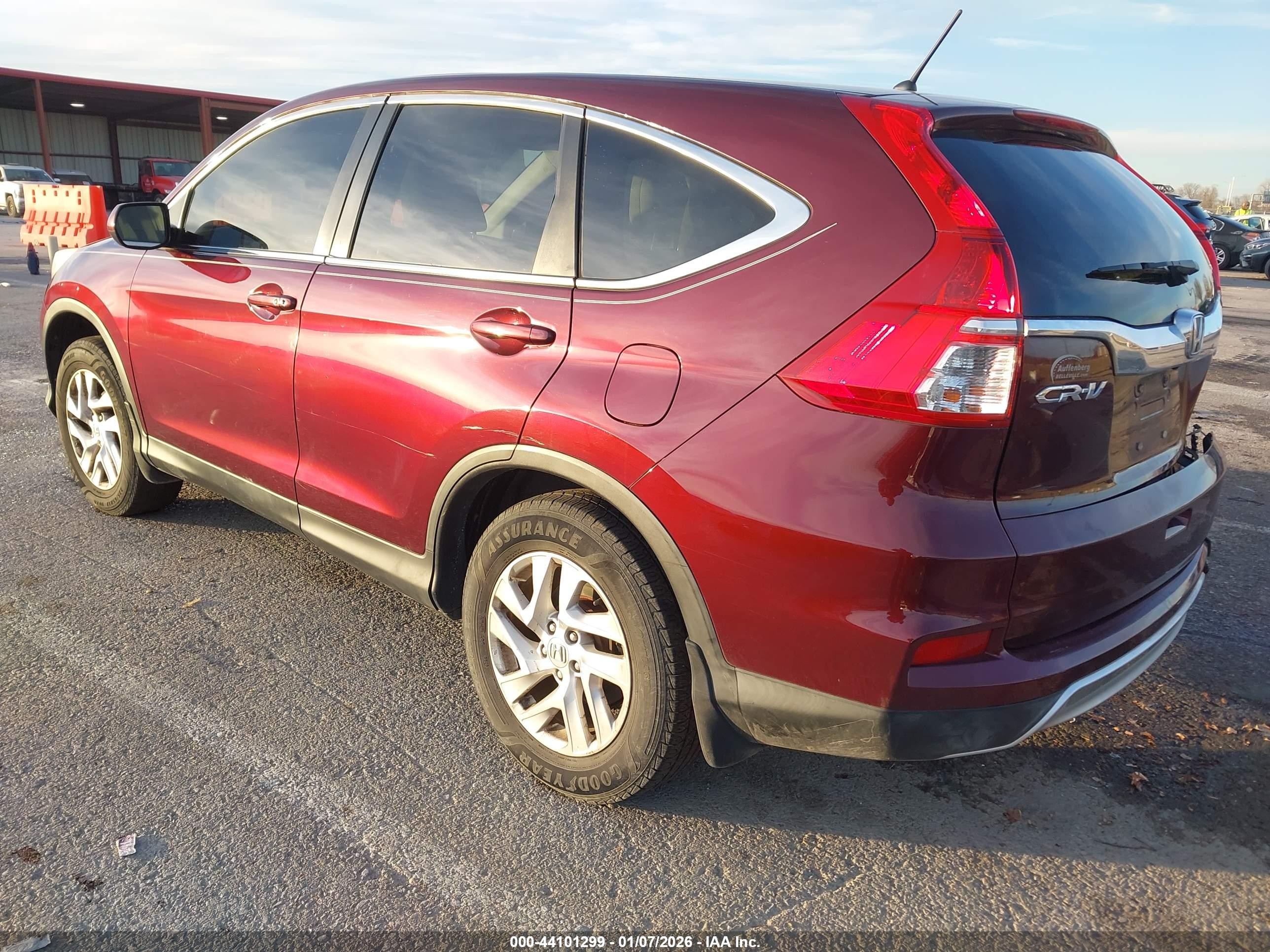 2015 Honda Cr-v Ex Burgundy vin: 2HKRM4H58FH703621