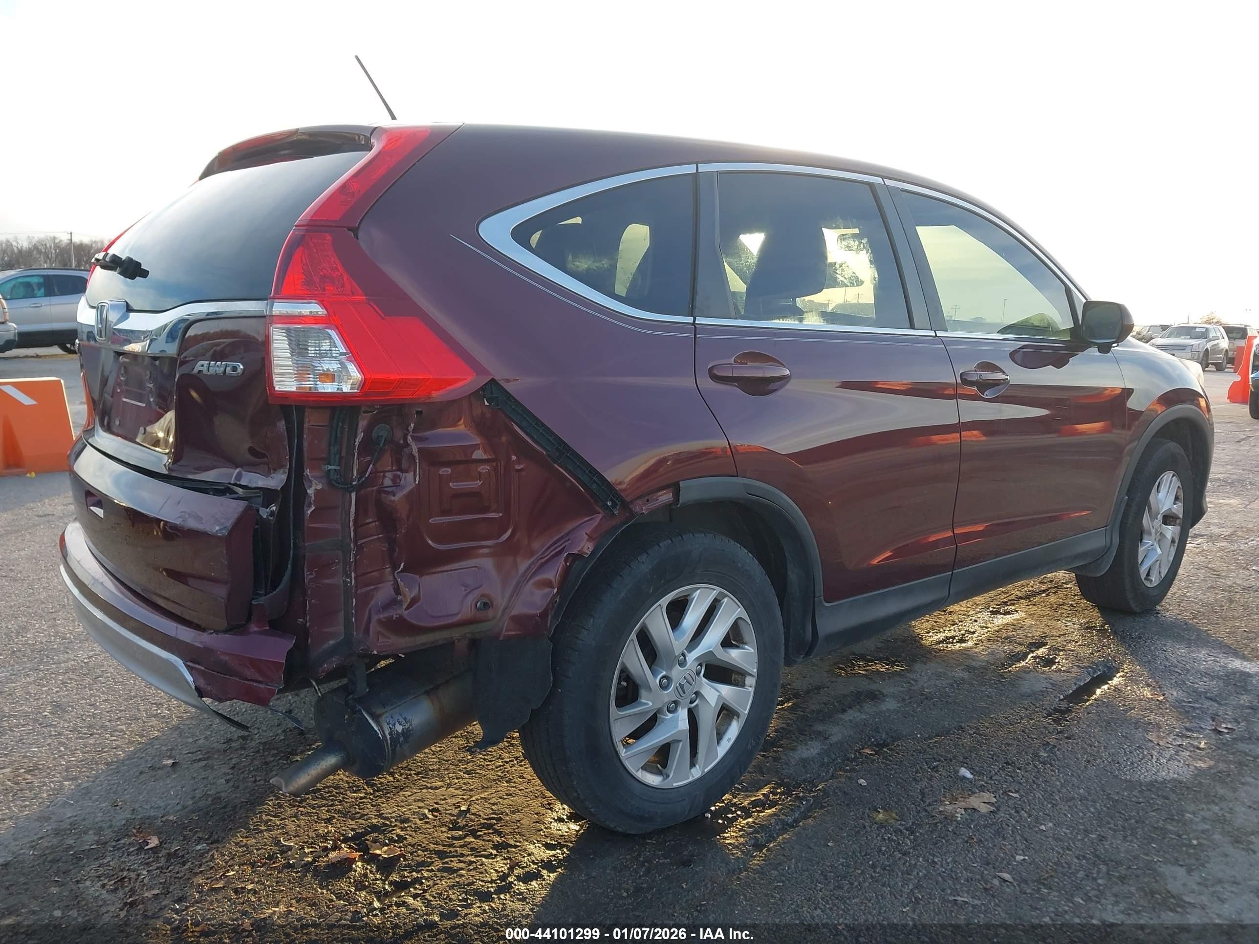 2015 Honda Cr-v Ex Burgundy vin: 2HKRM4H58FH703621
