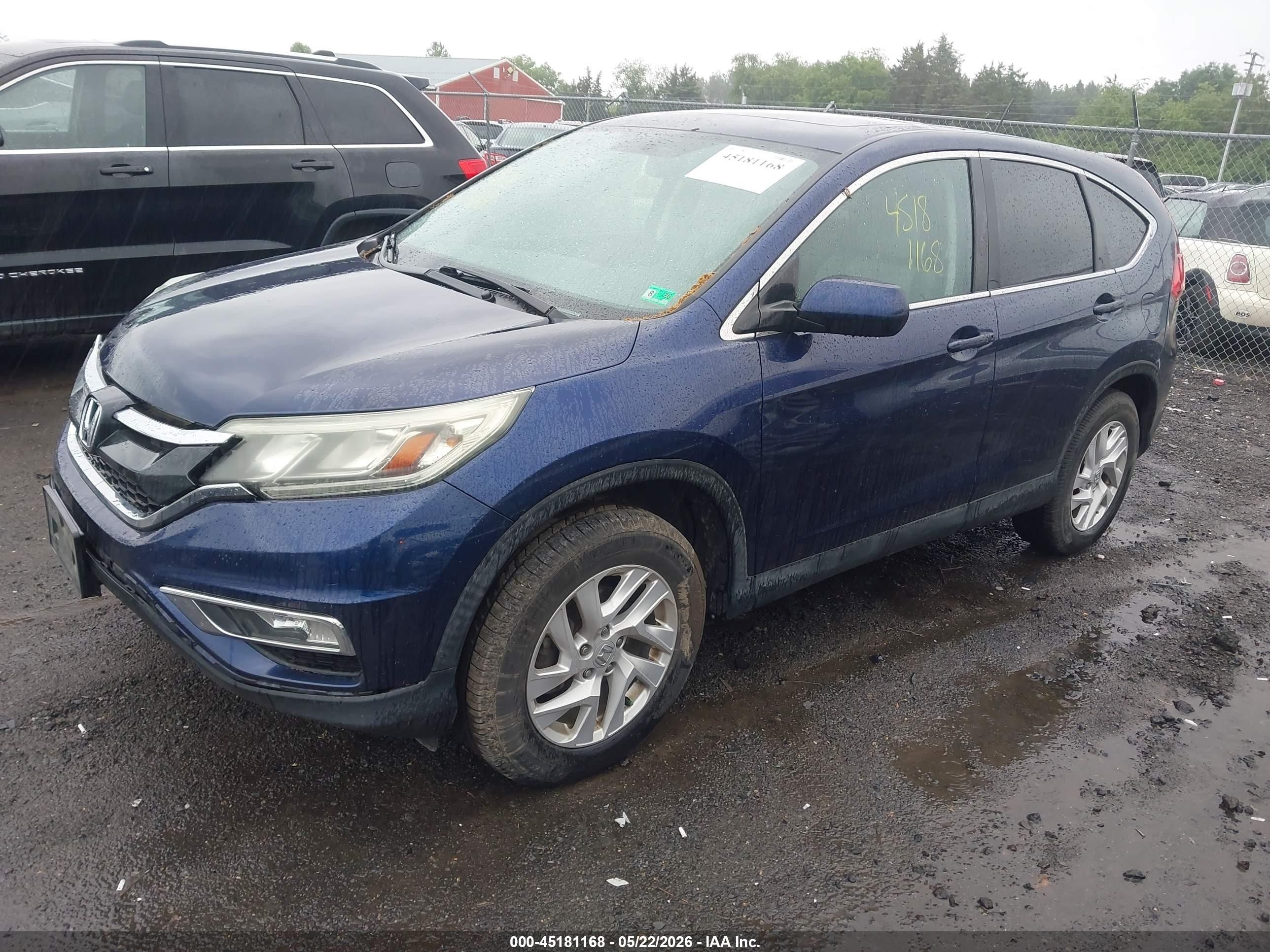 2016 Honda Cr-v Ex Blue vin: 2HKRM4H58GH627755