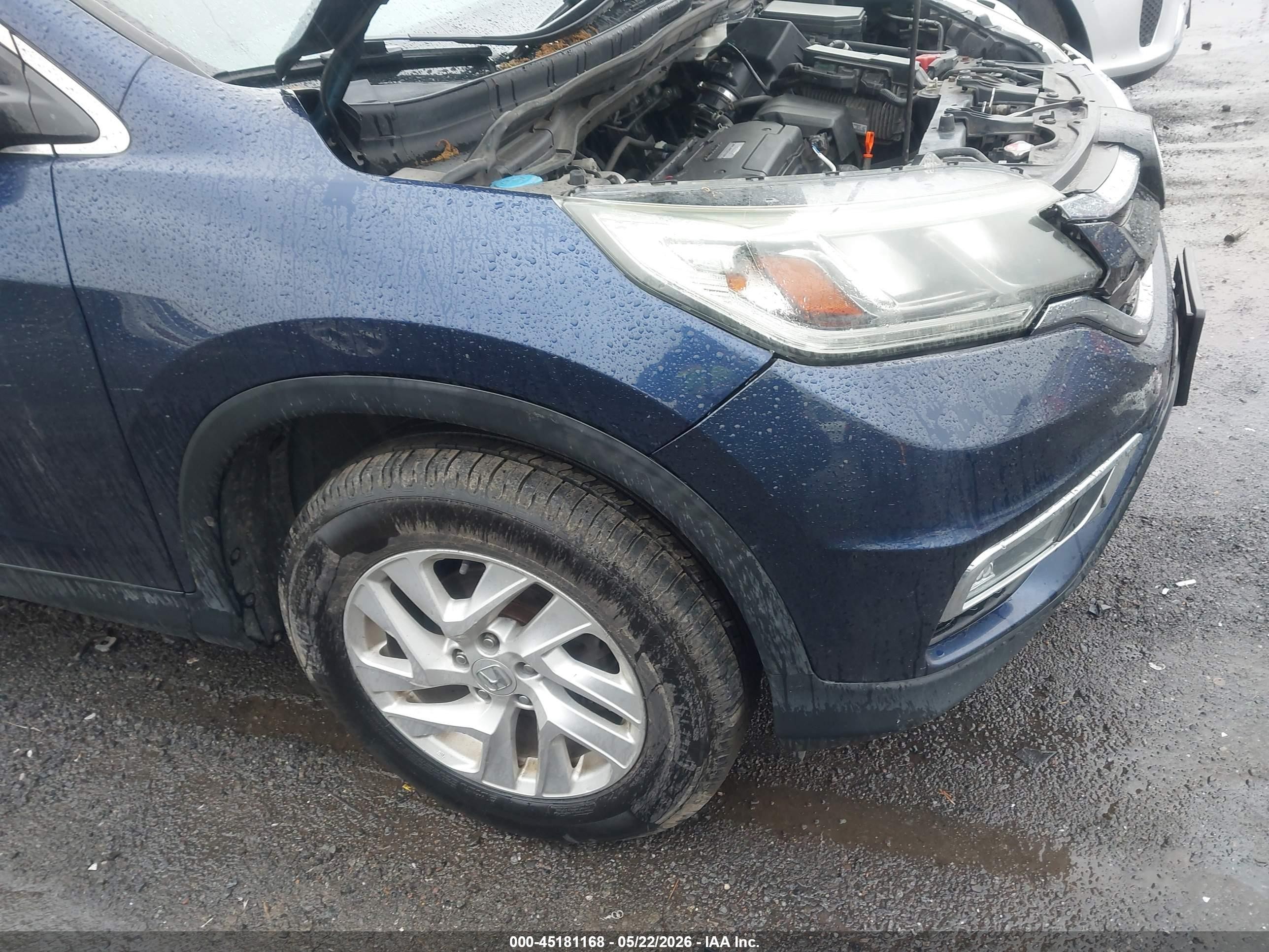 2016 Honda Cr-v Ex Blue vin: 2HKRM4H58GH627755