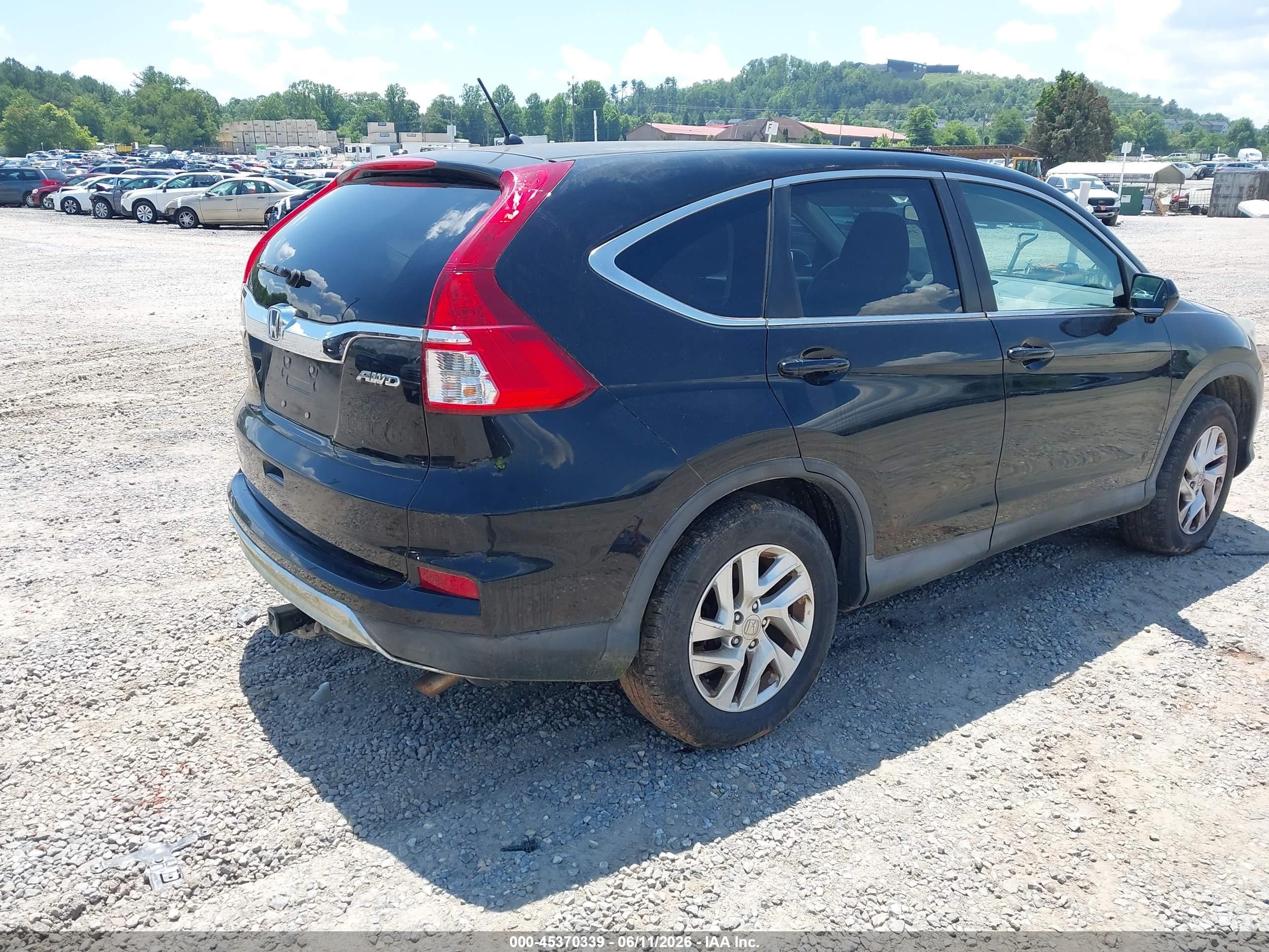 2016 Honda Cr-v Ex Black vin: 2HKRM4H58GH655751