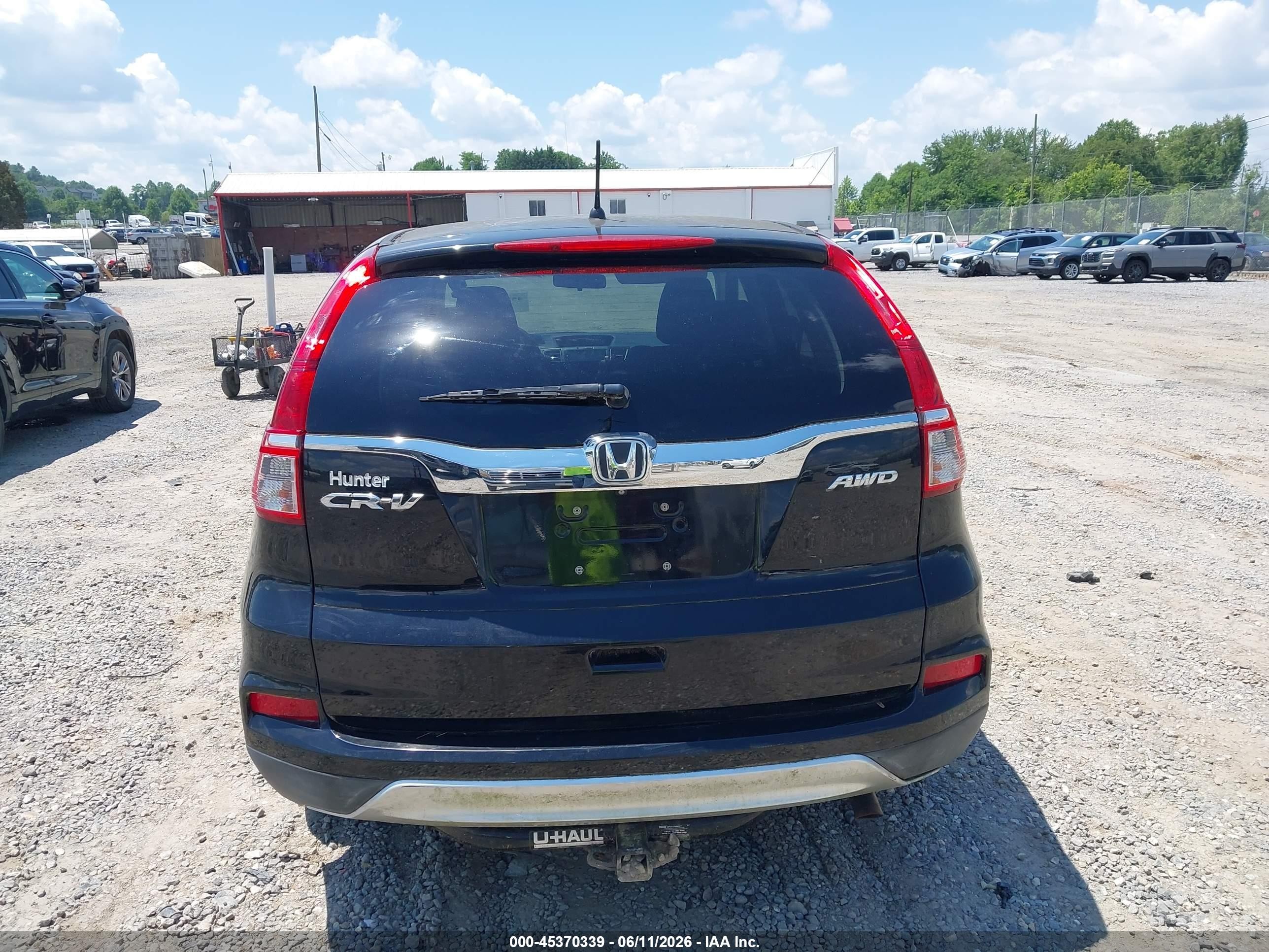 2016 Honda Cr-v Ex Black vin: 2HKRM4H58GH655751