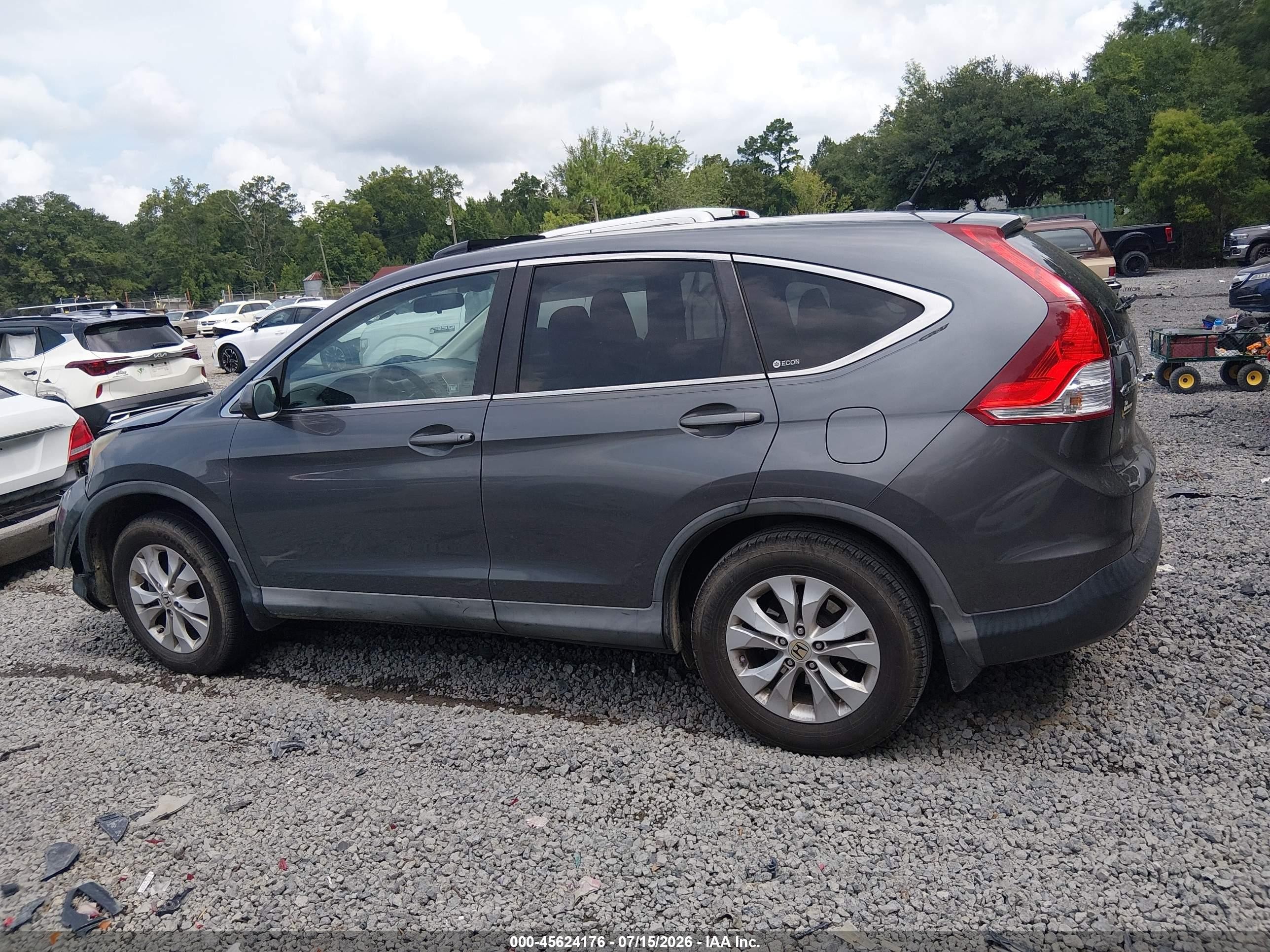 2012 Honda Cr-v Ex Серый vin: 2HKRM4H59CH608142