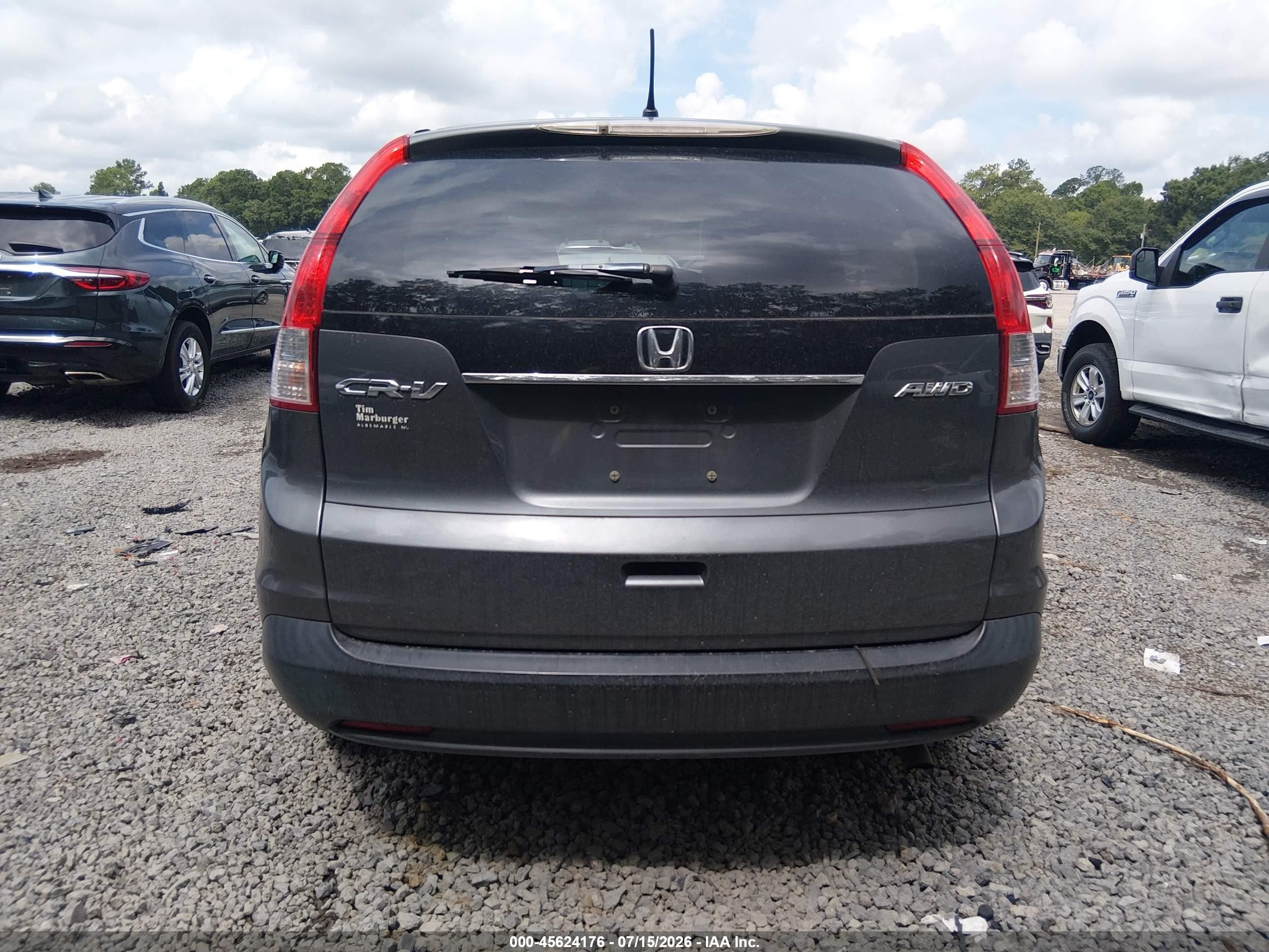 2012 Honda Cr-v Ex Серый vin: 2HKRM4H59CH608142