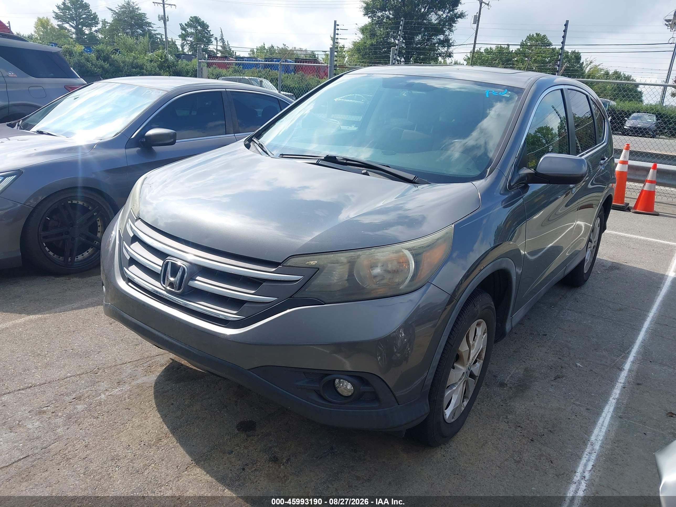 2012 Honda Cr-v Ex Серый vin: 2HKRM4H59CH620310