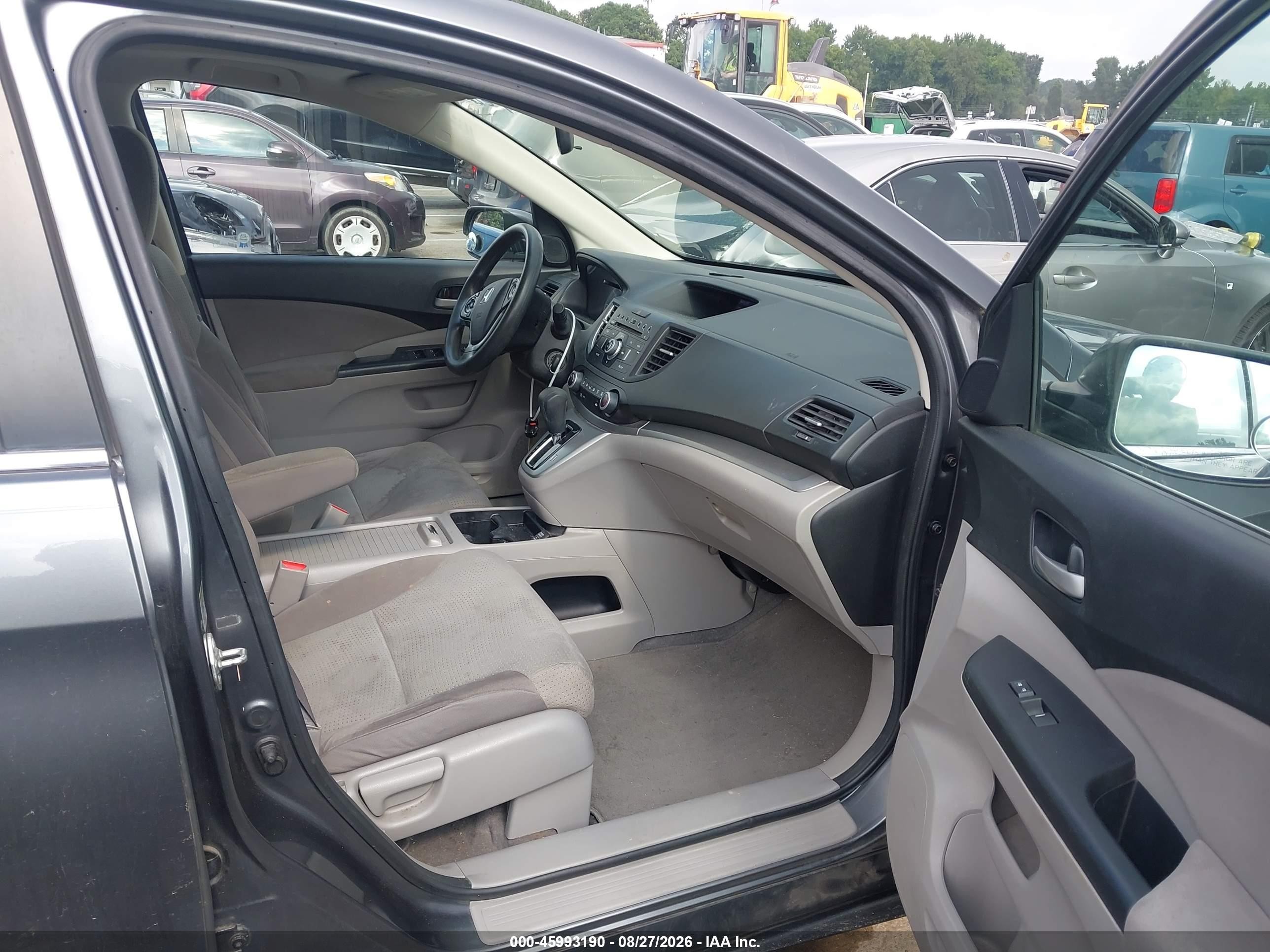 2012 Honda Cr-v Ex Серый vin: 2HKRM4H59CH620310