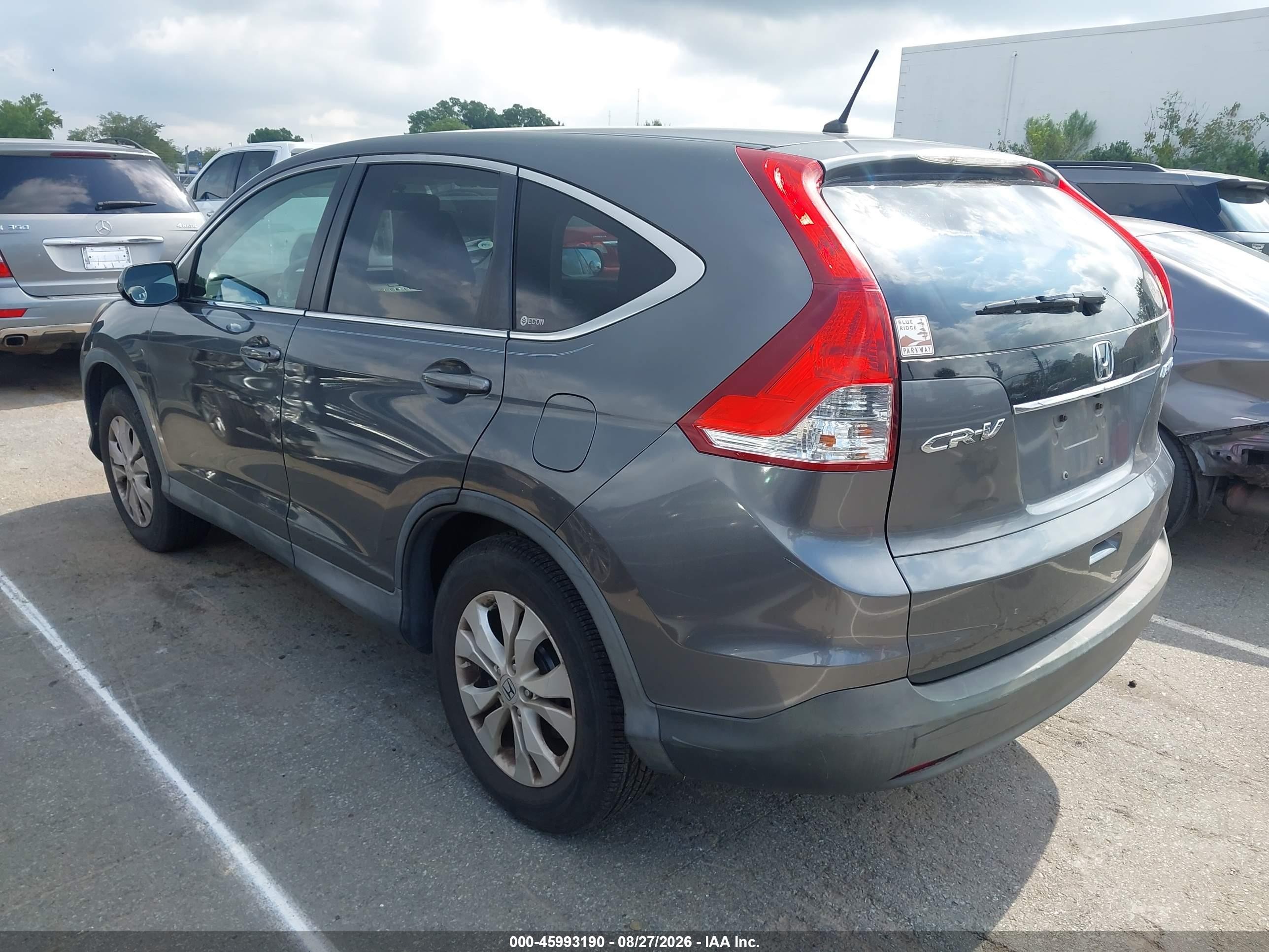 2012 Honda Cr-v Ex Серый vin: 2HKRM4H59CH620310