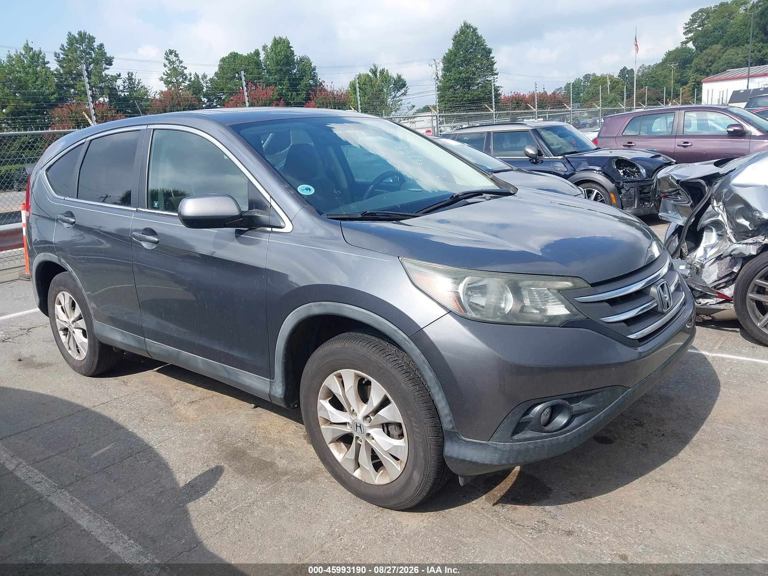 2012 Honda Cr-v Ex Серый vin: 2HKRM4H59CH620310