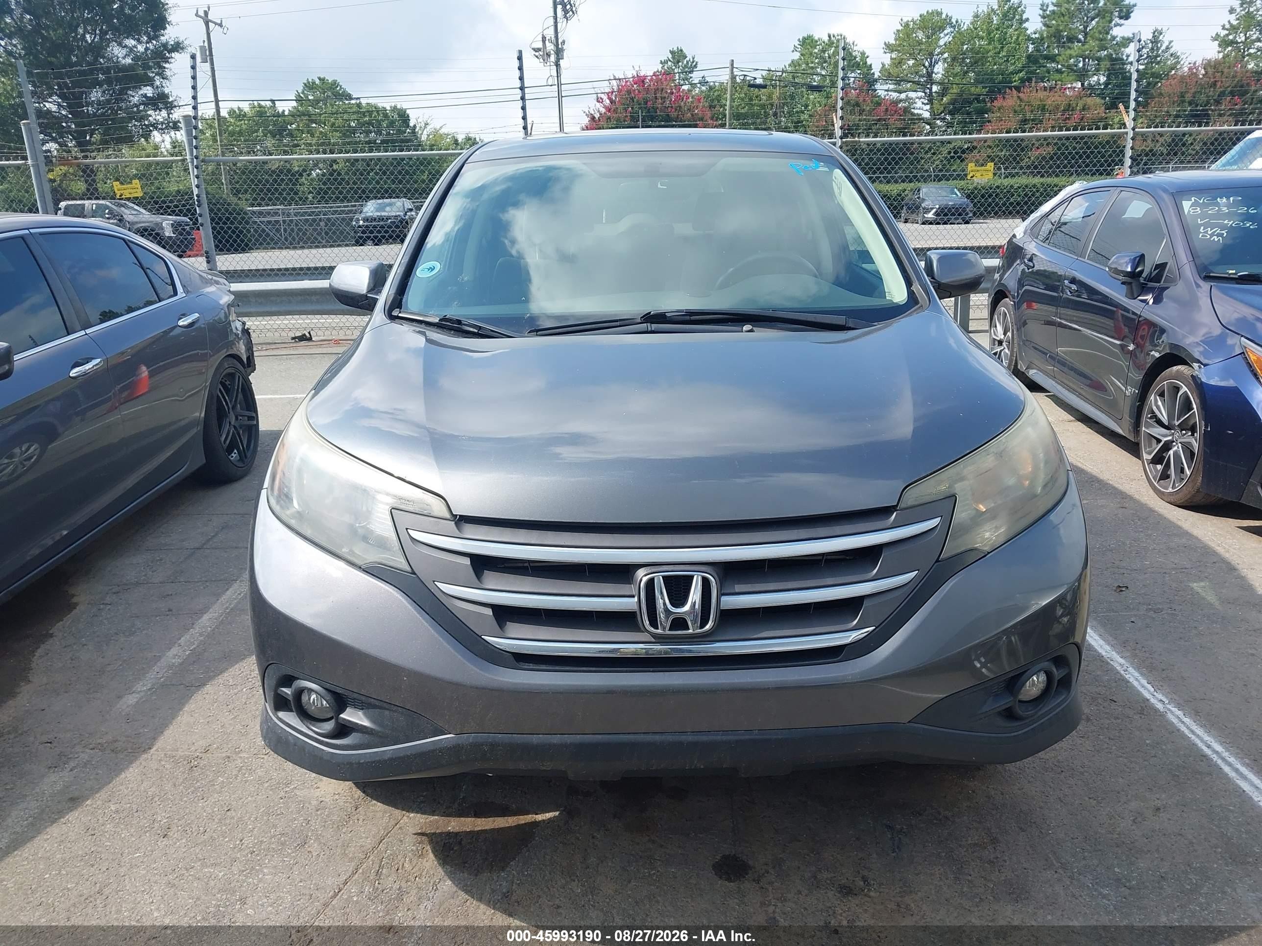 2012 Honda Cr-v Ex Серый vin: 2HKRM4H59CH620310