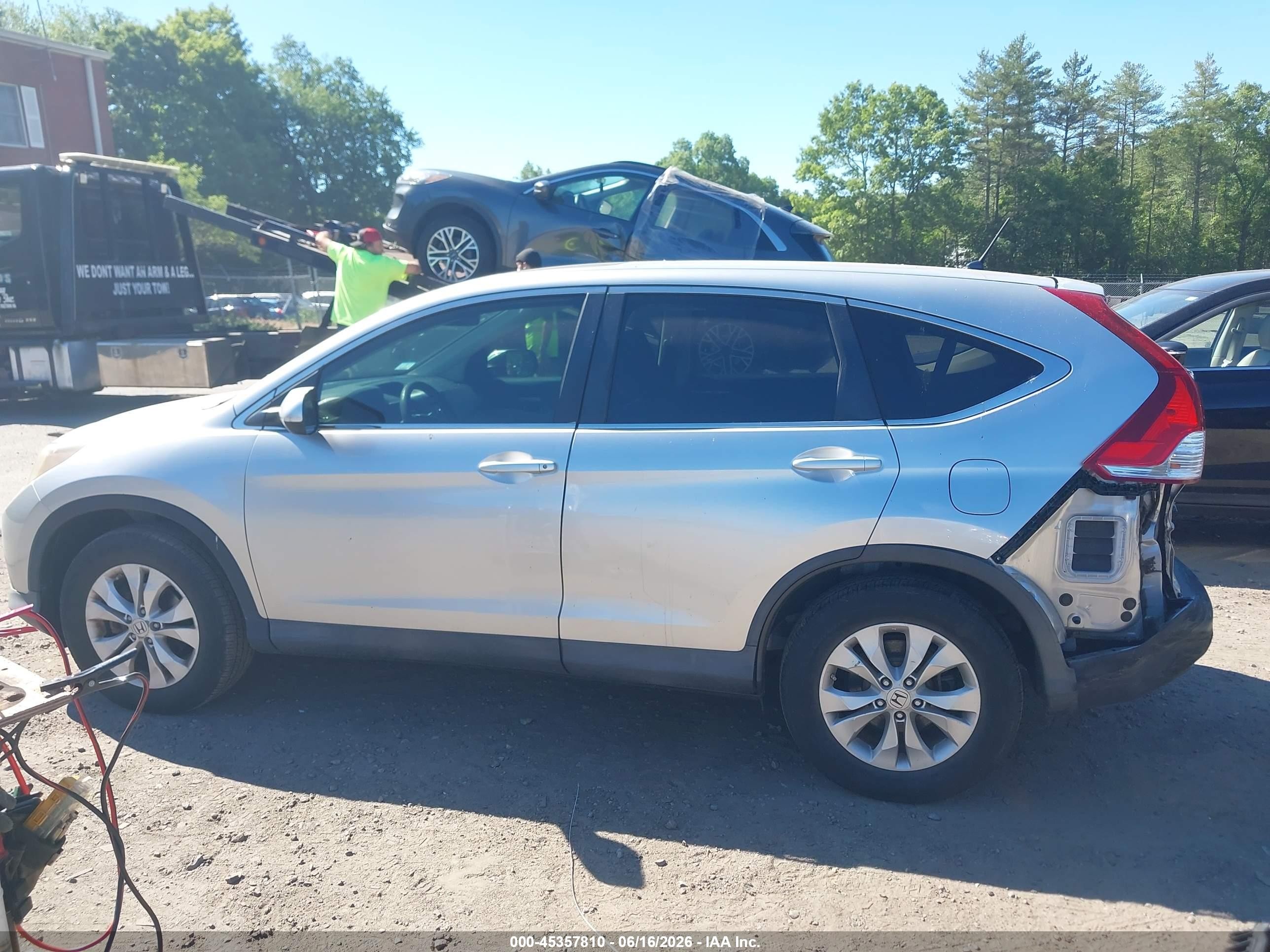 2012 Honda Cr-v Ex Silver vin: 2HKRM4H59CH631601